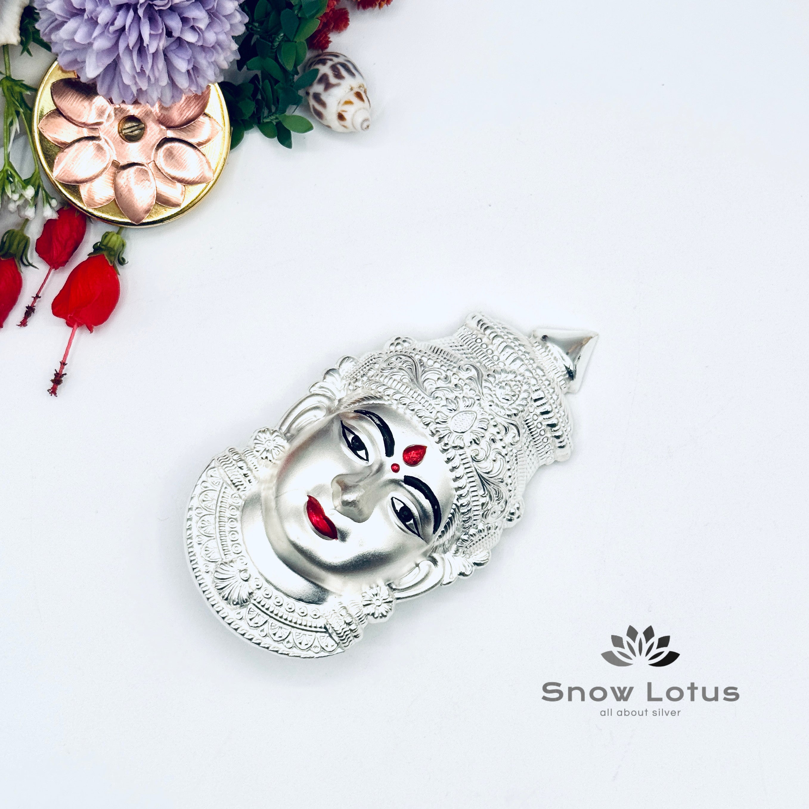 Ammavari face Silver with Highlights