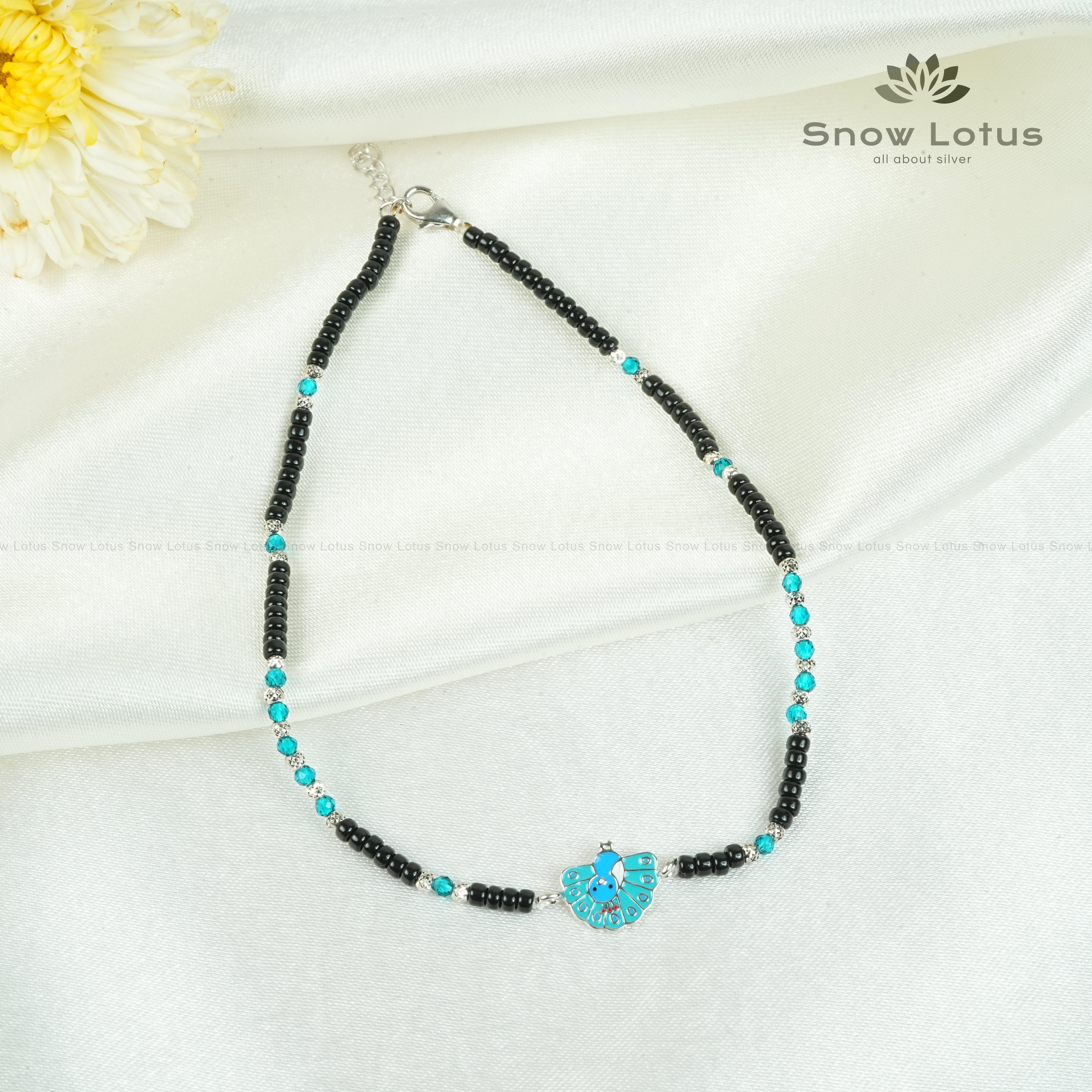 Peacock Drops Nazariya Anklets