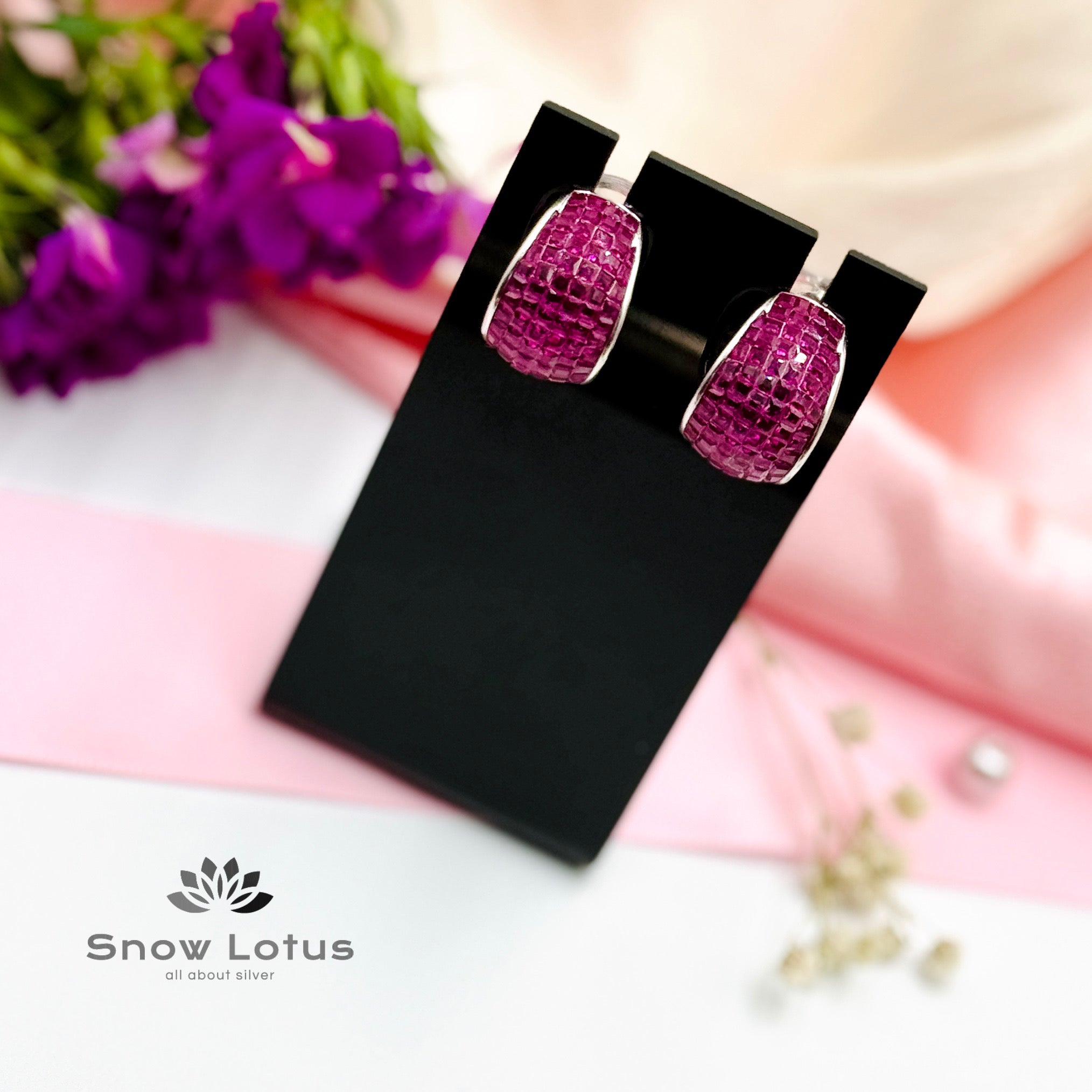 Pinkish Glow Earrings