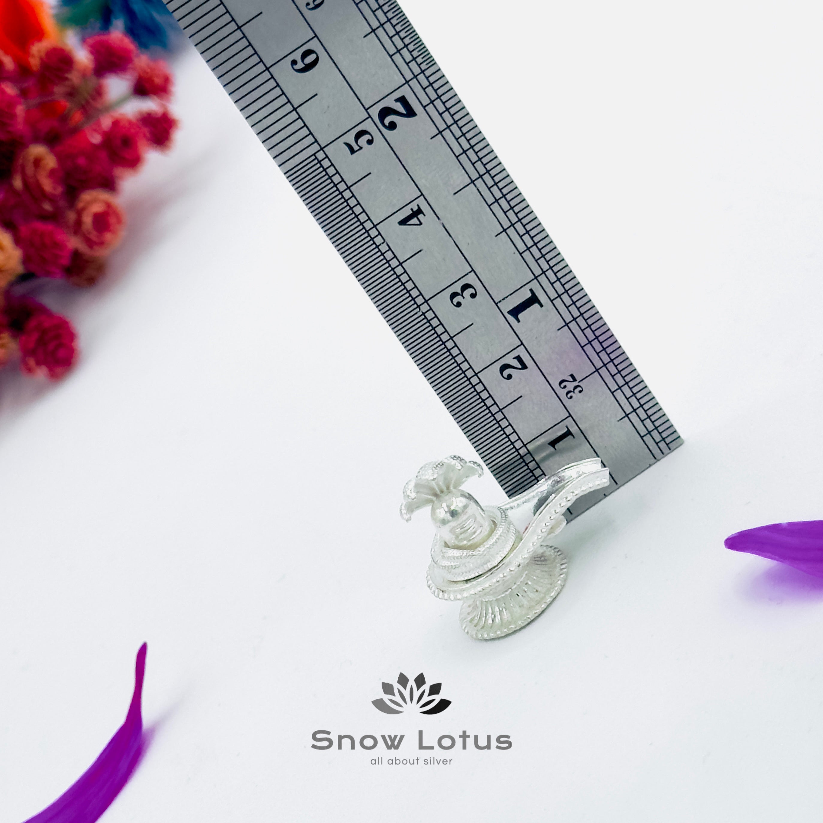 Shiva Lingam Naga Padiga Silver solid 3D