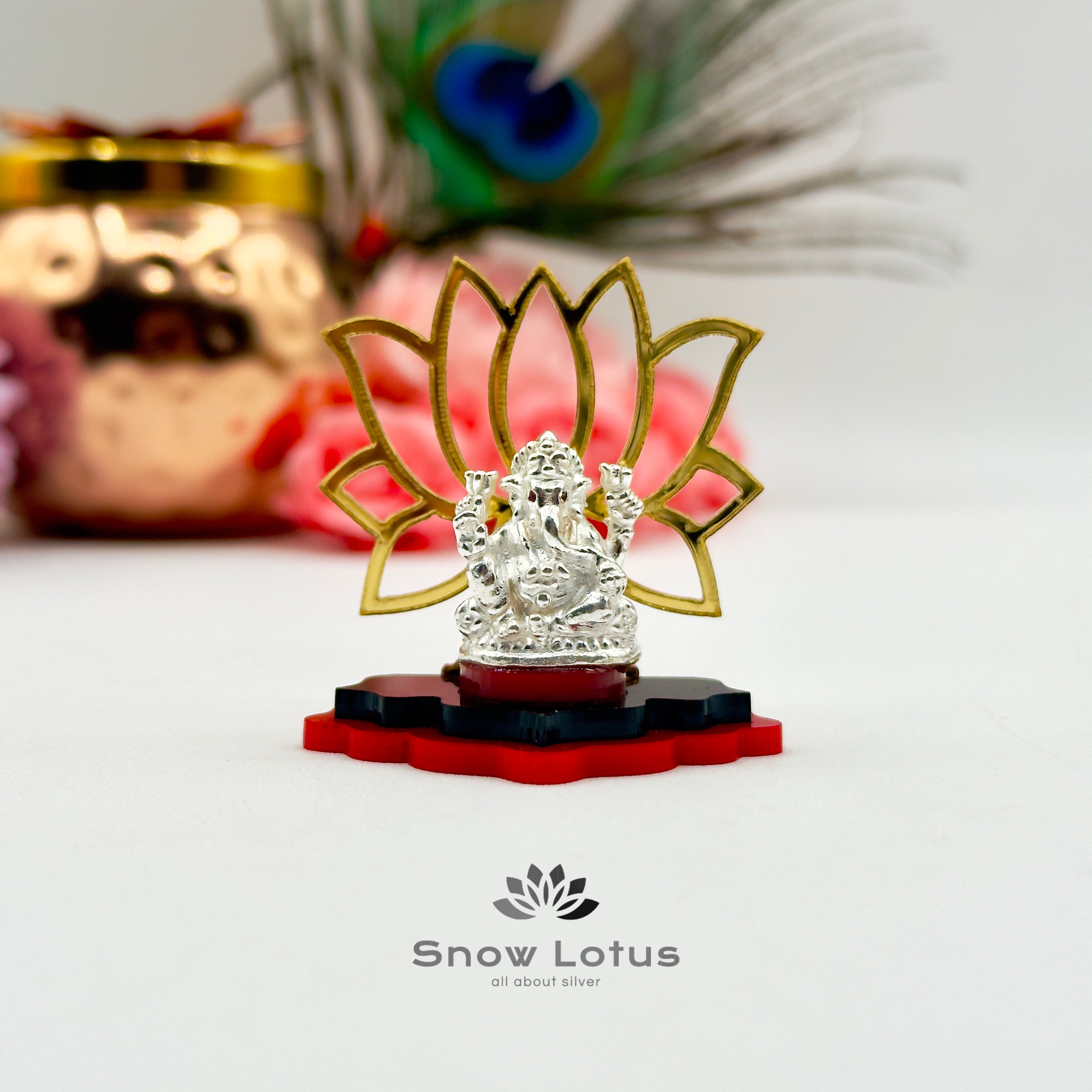 2 gms Acrylic Lotus Ganesh