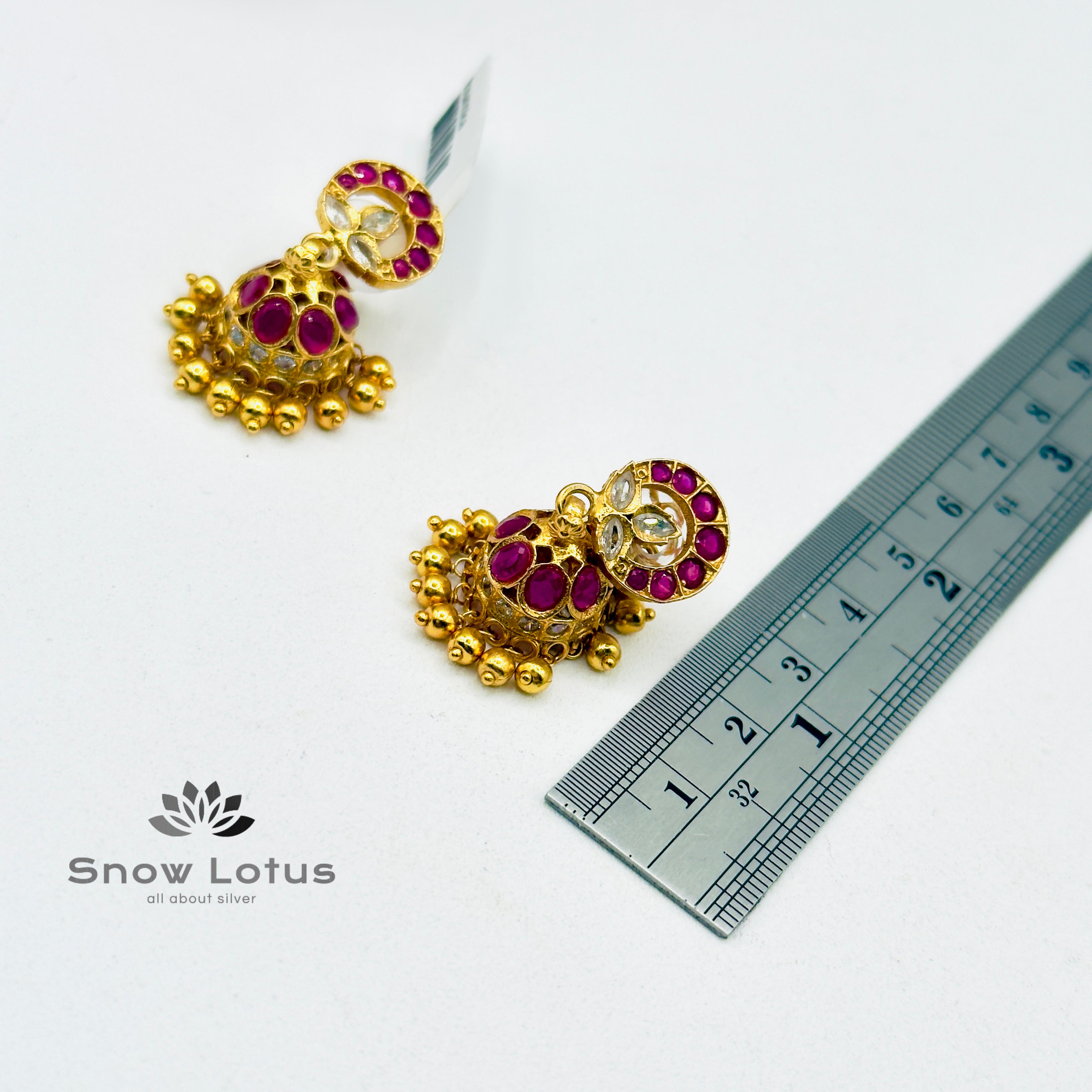 Blush Pink Petal Jhumka