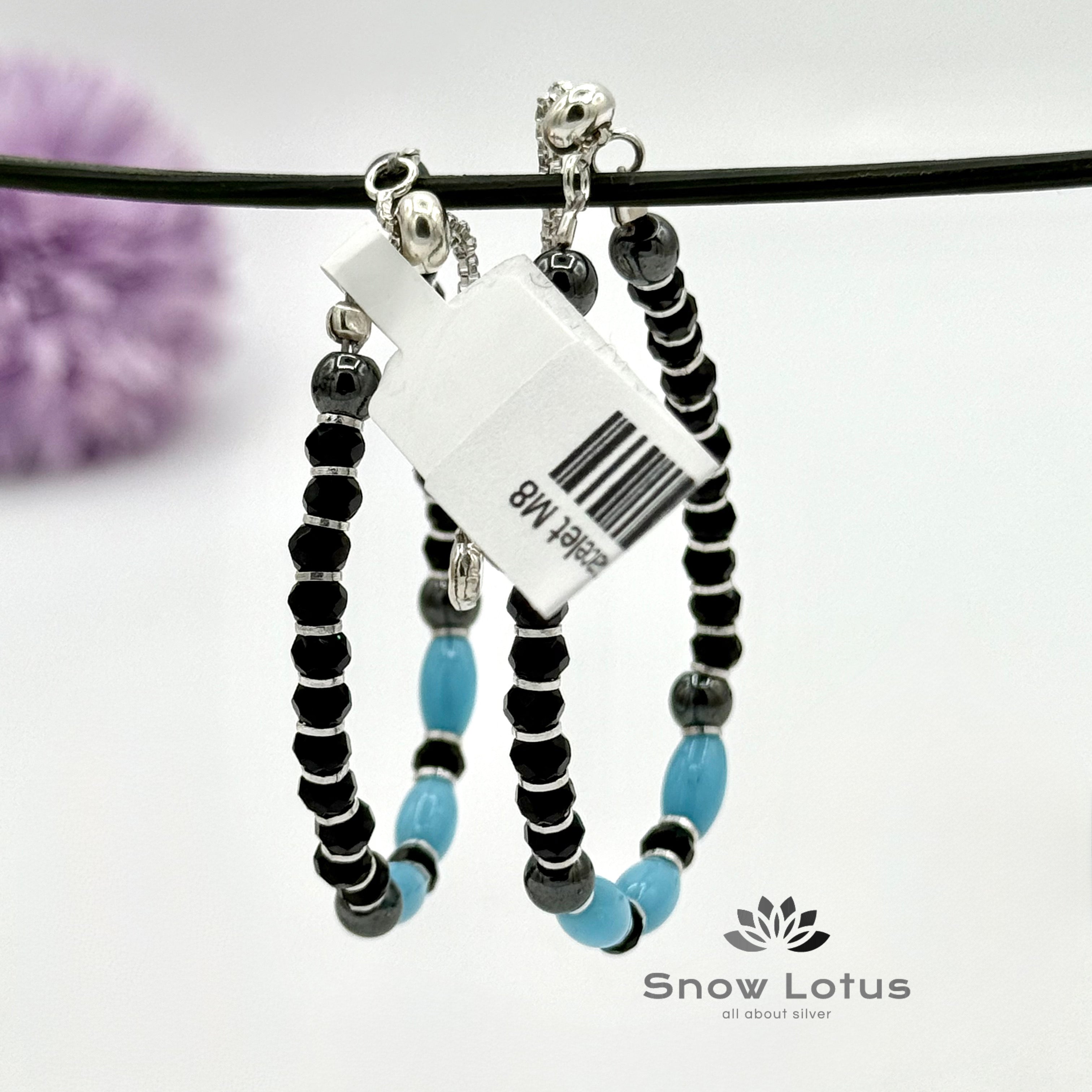 Black Bead Payal/Bracelet M5
