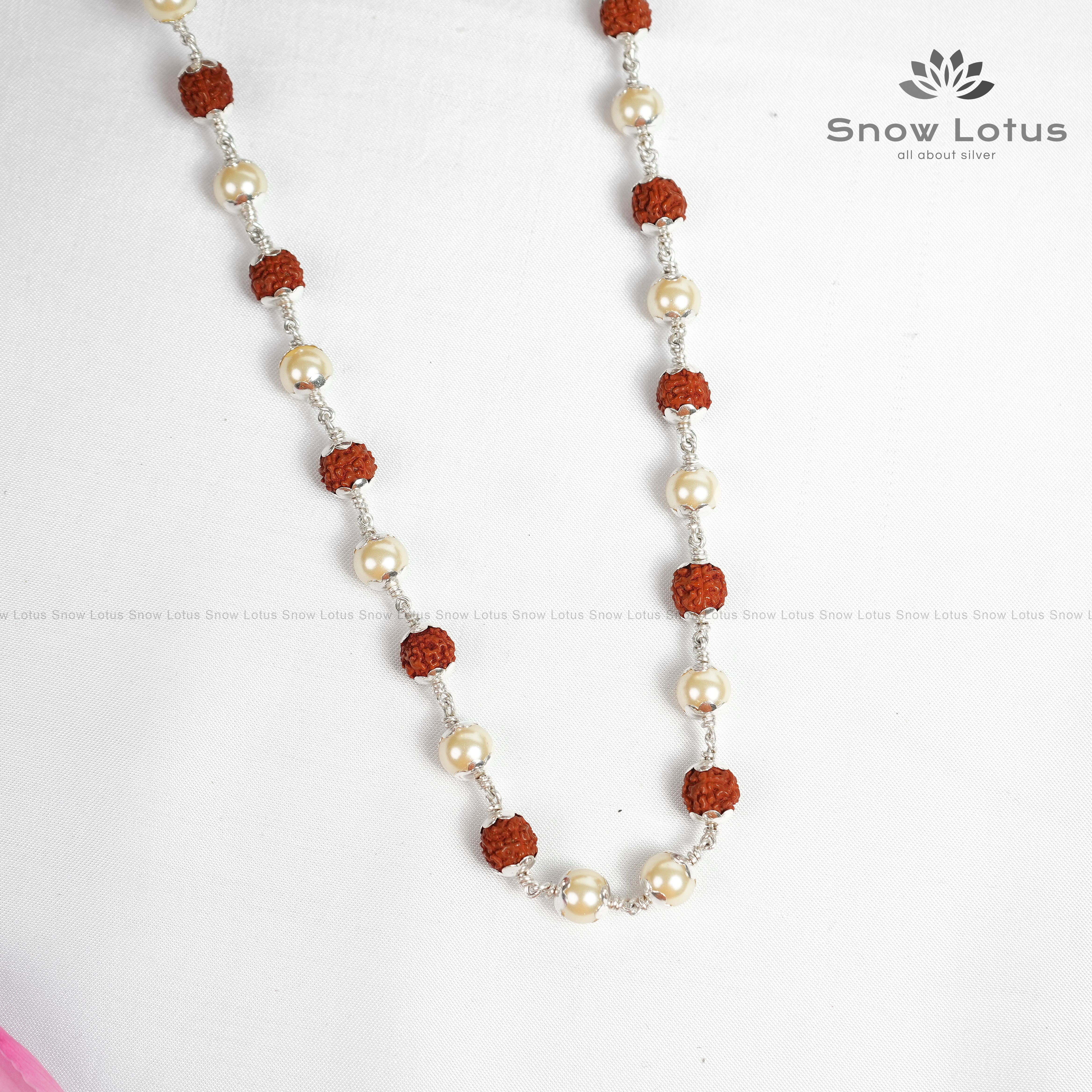 23 gms Pearl Rudraksha Mala