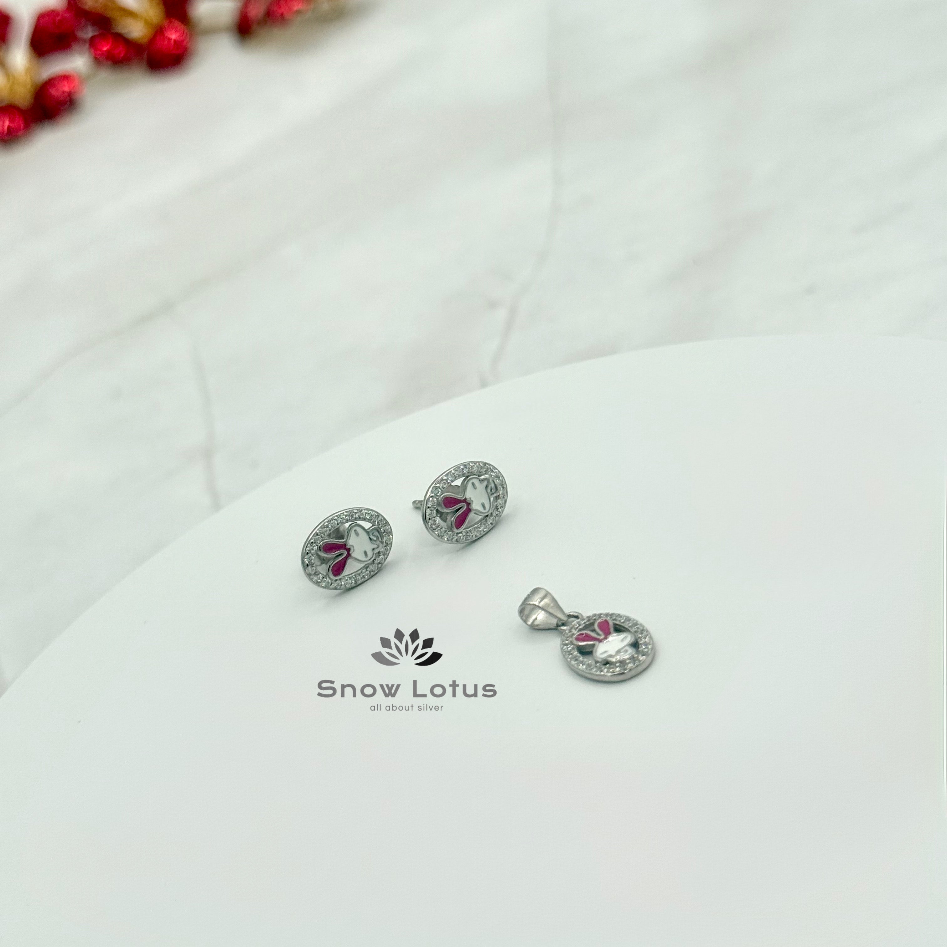 Kids Pendant & Ear Rings Set M5