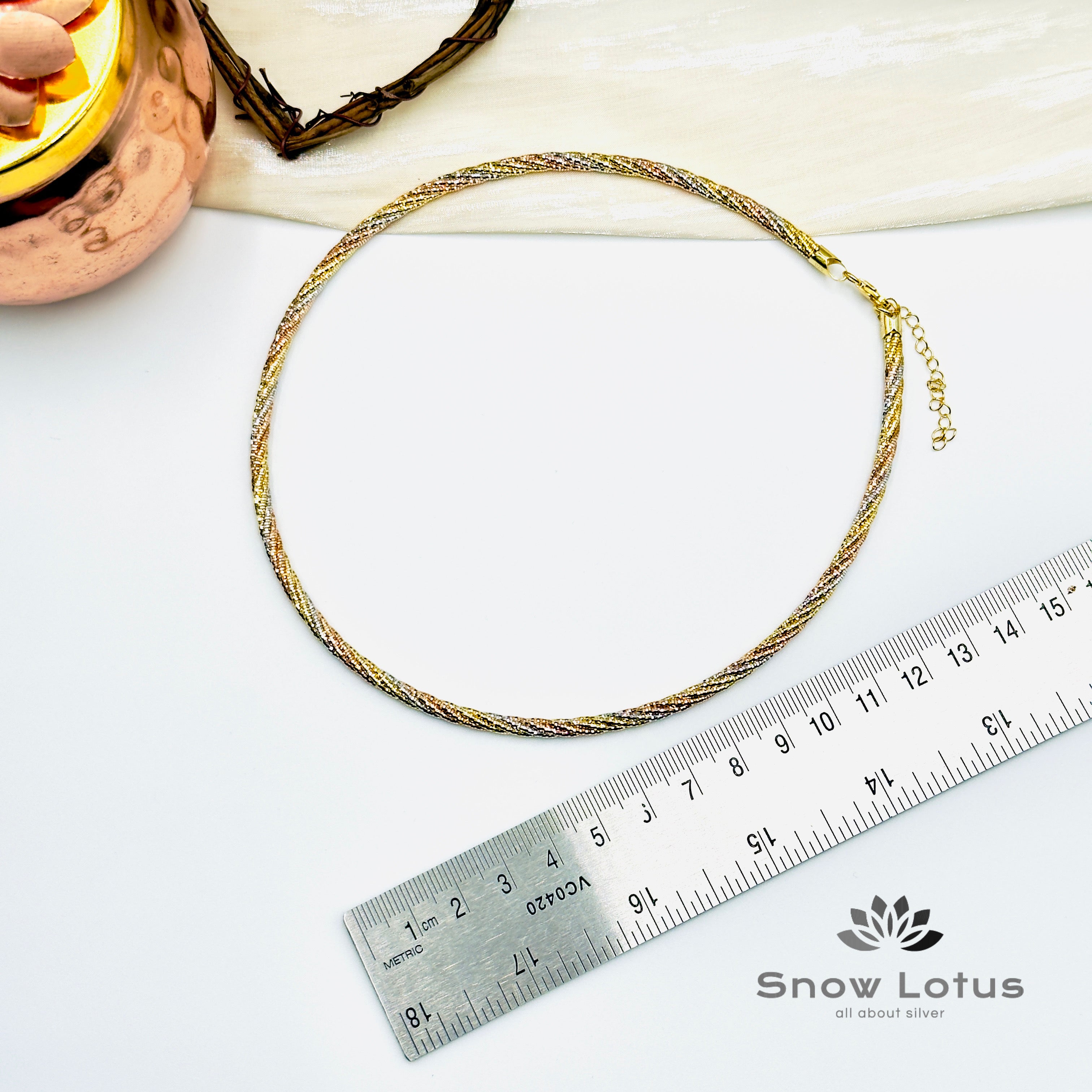 Golden Glint Of Evening Grace Neckpiece