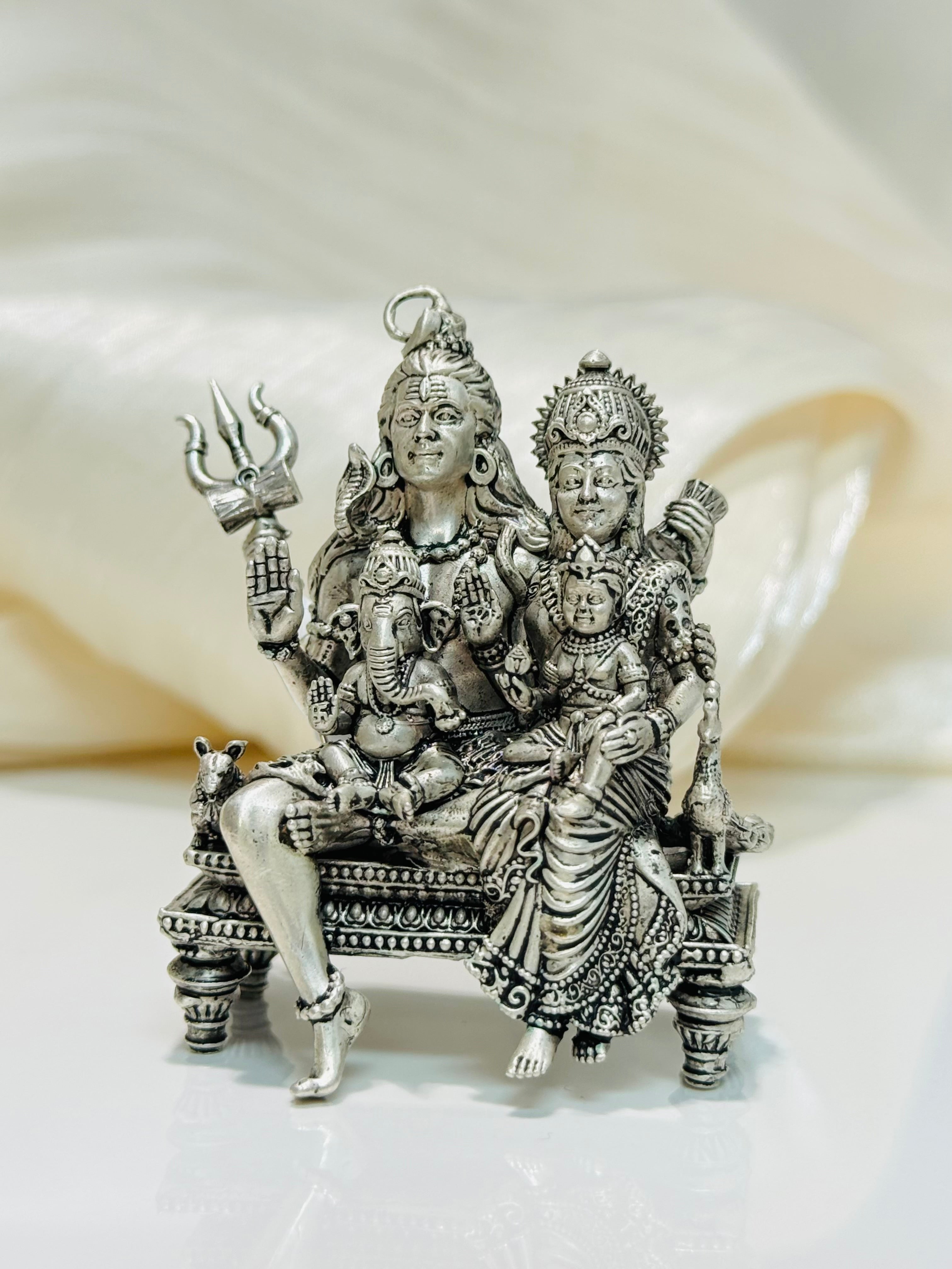 Shiva Parivar Antique 3D M2