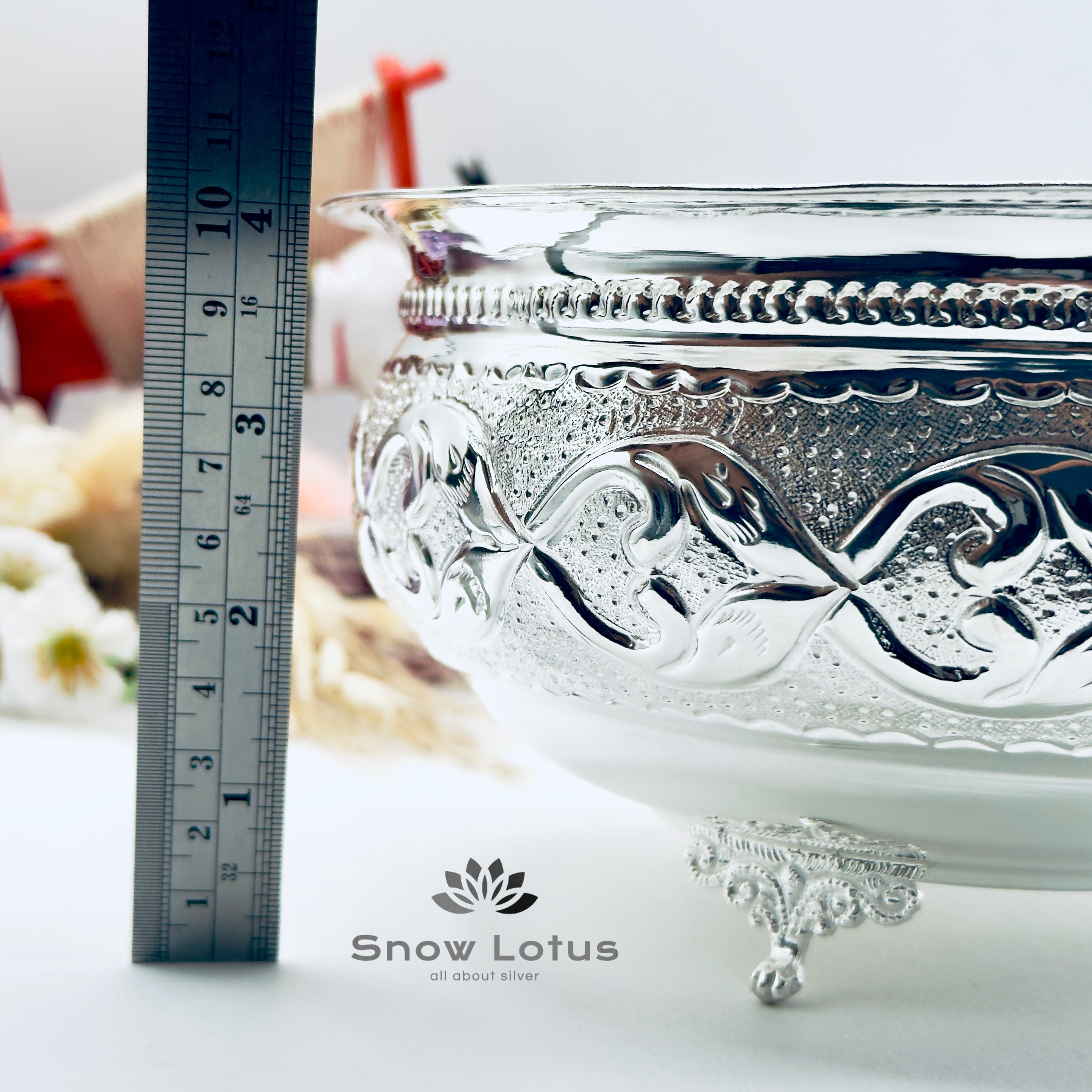 Nakshi Pooja Bowls with Legs