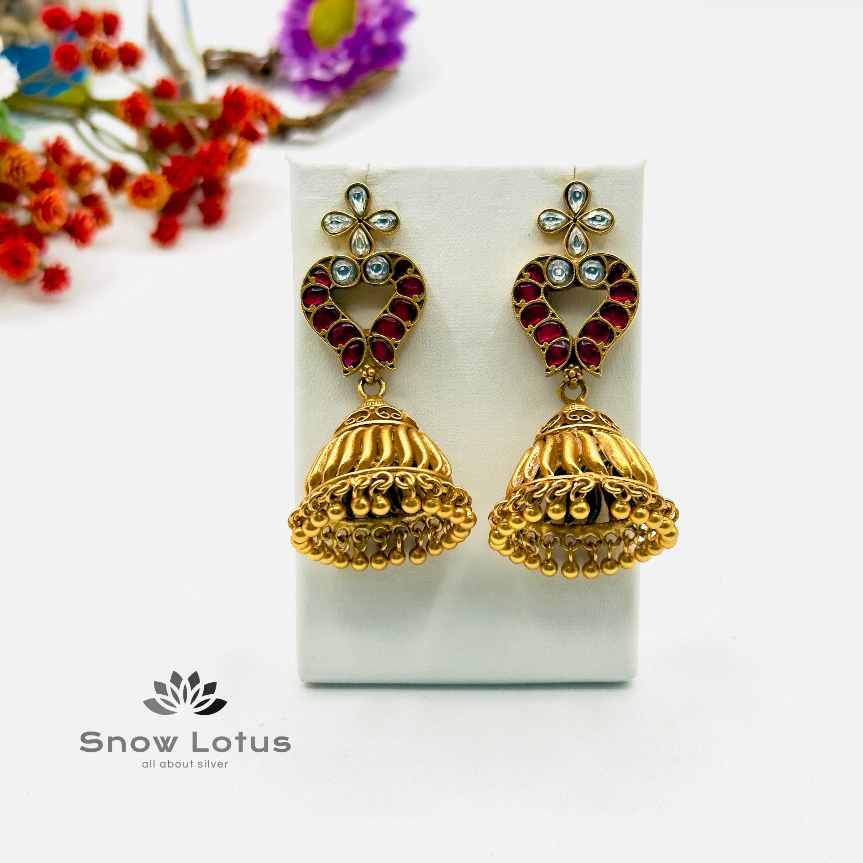 Exquisite Kundan Jhumka