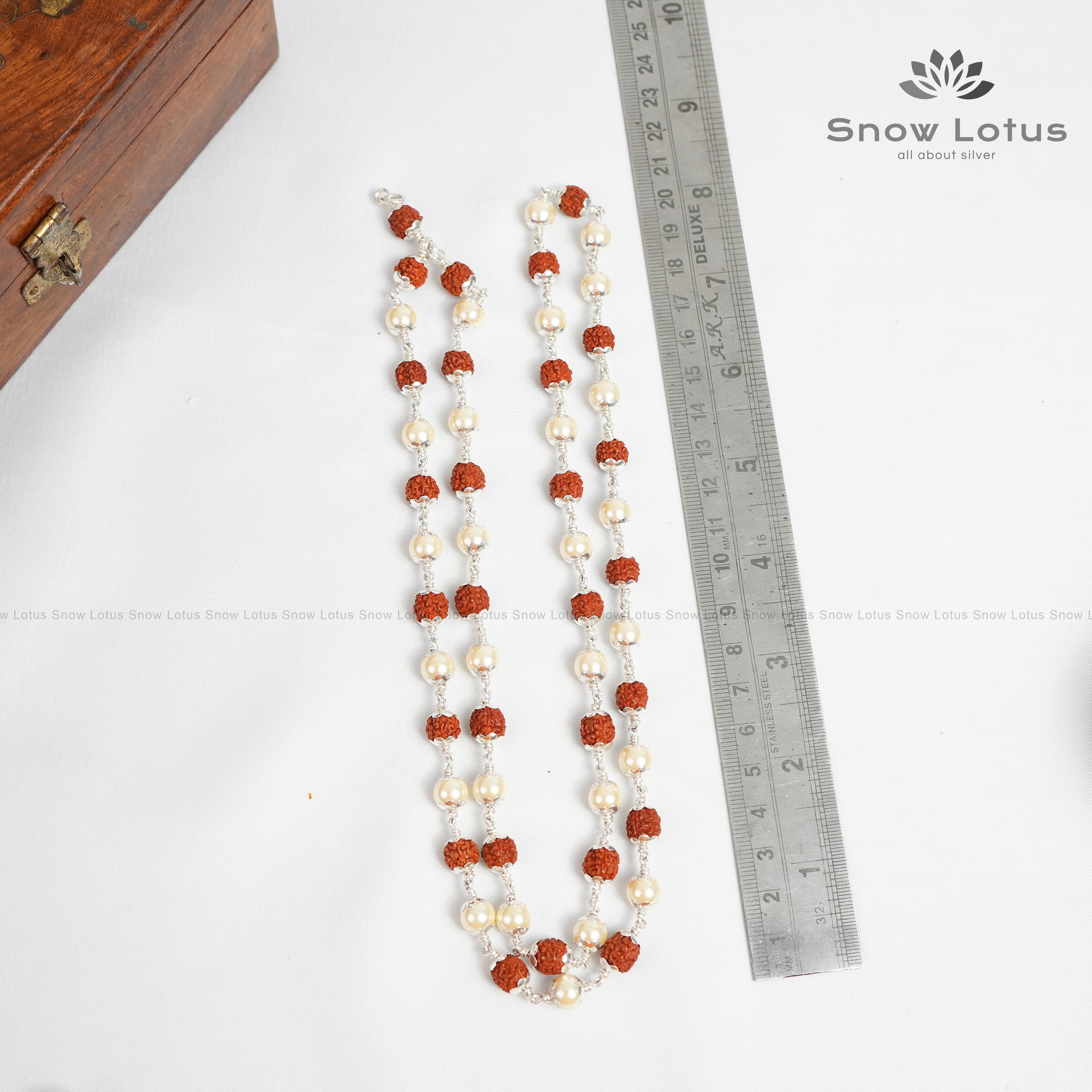 23 gms Pearl Rudraksha Mala
