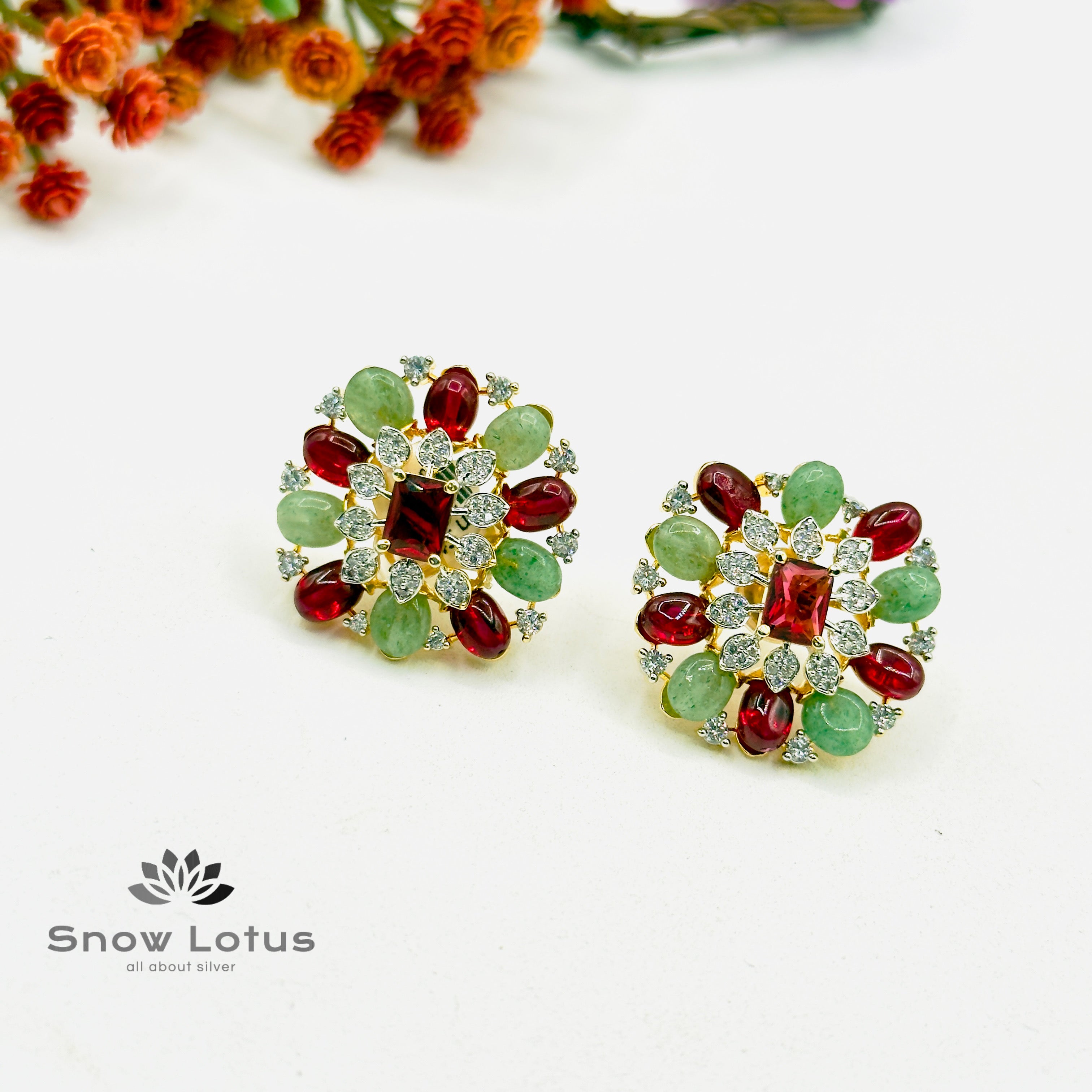 Red And Green Studs