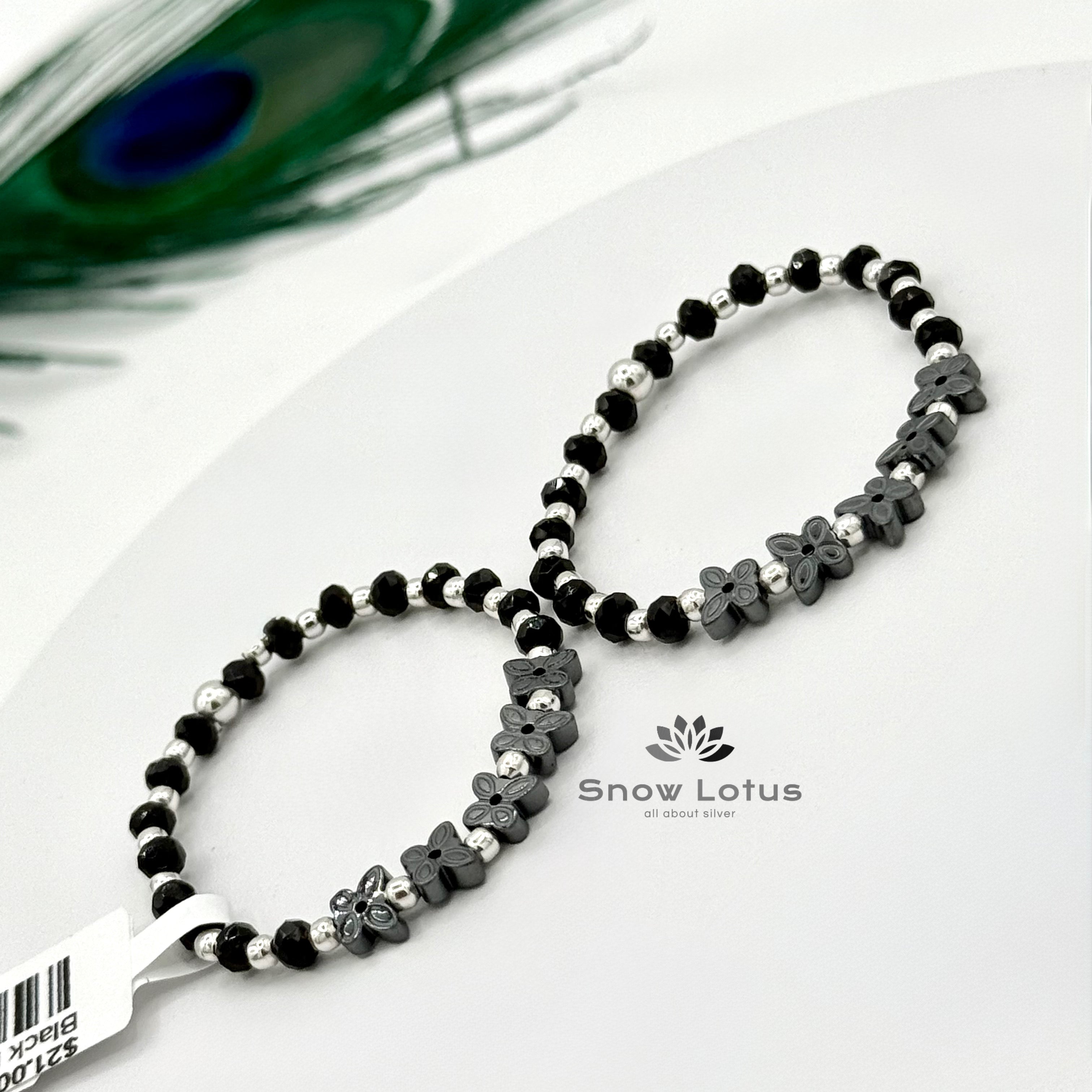 Black Bead Payal/Bracelet M1