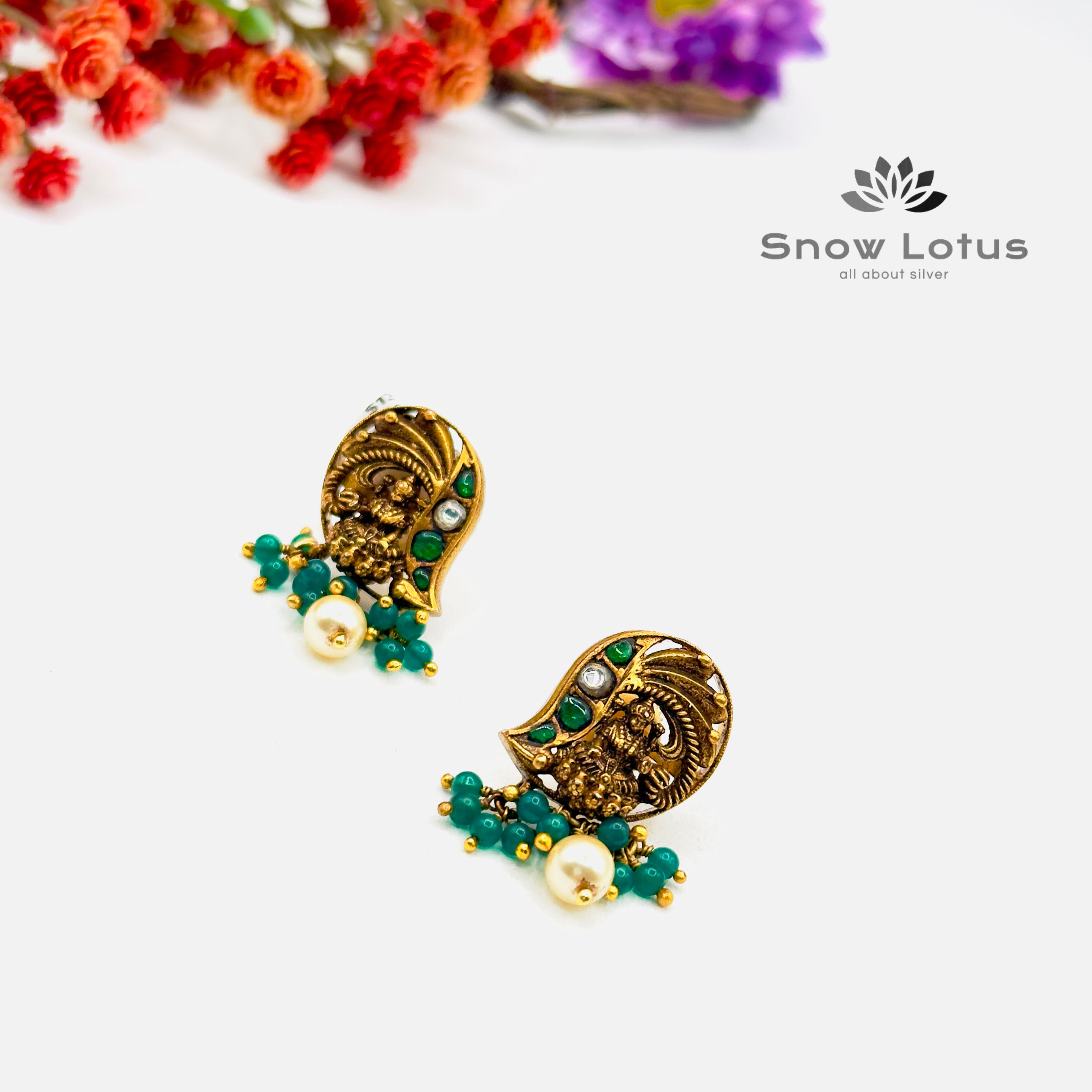 Blessing Lakshmi Kundan Studs
