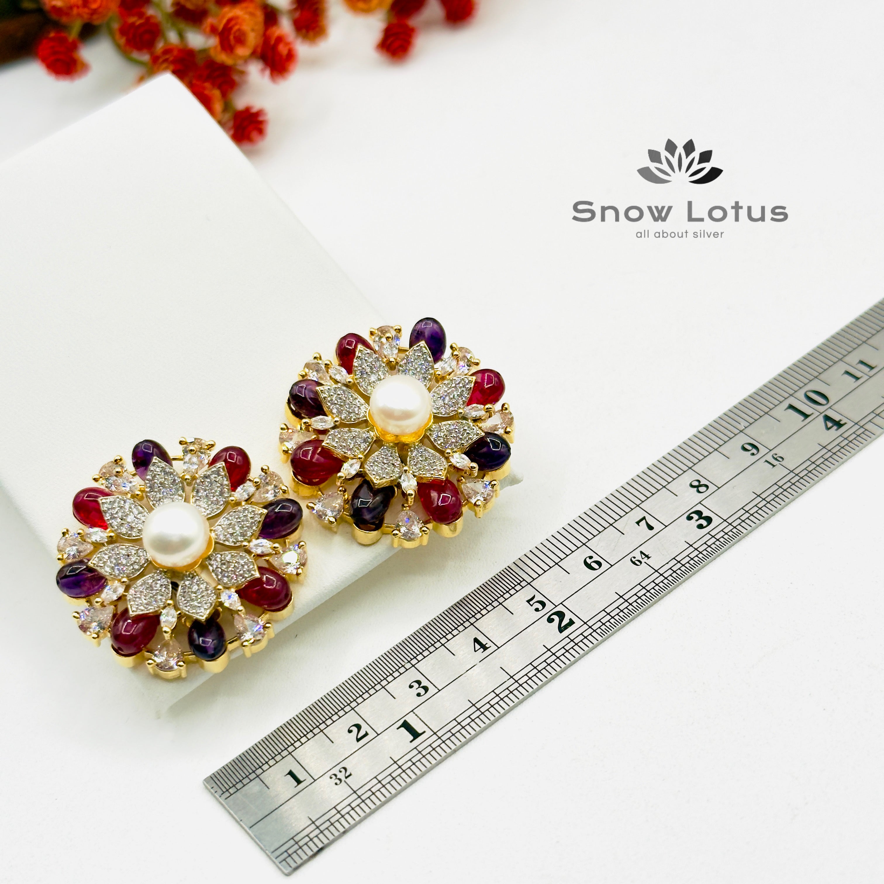 Gorgeous Floral Studs
