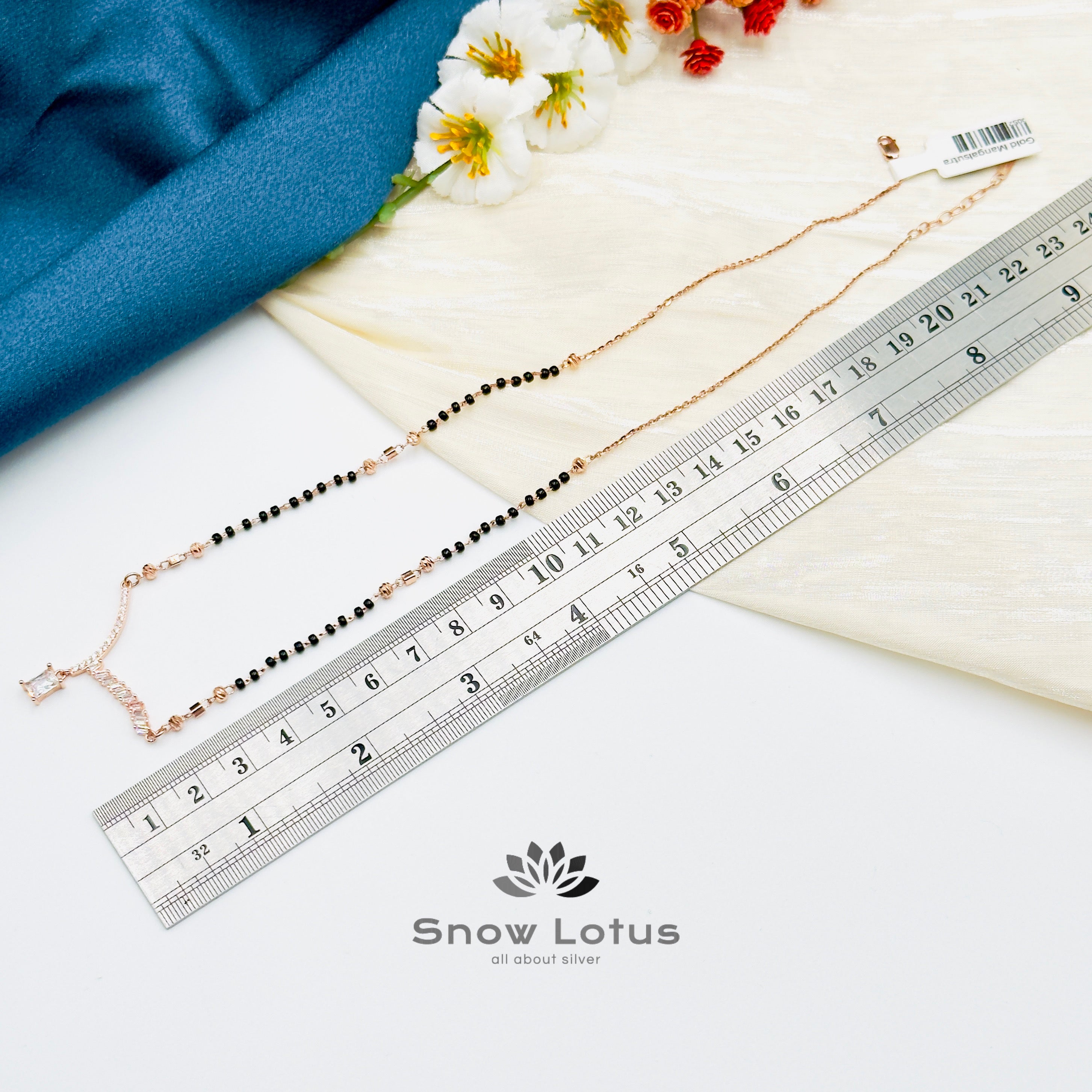 Rectangular Rose Gold Mangalsutra