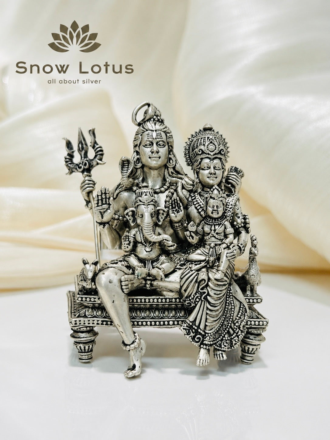 Shiva Parivar Antique 3D M2