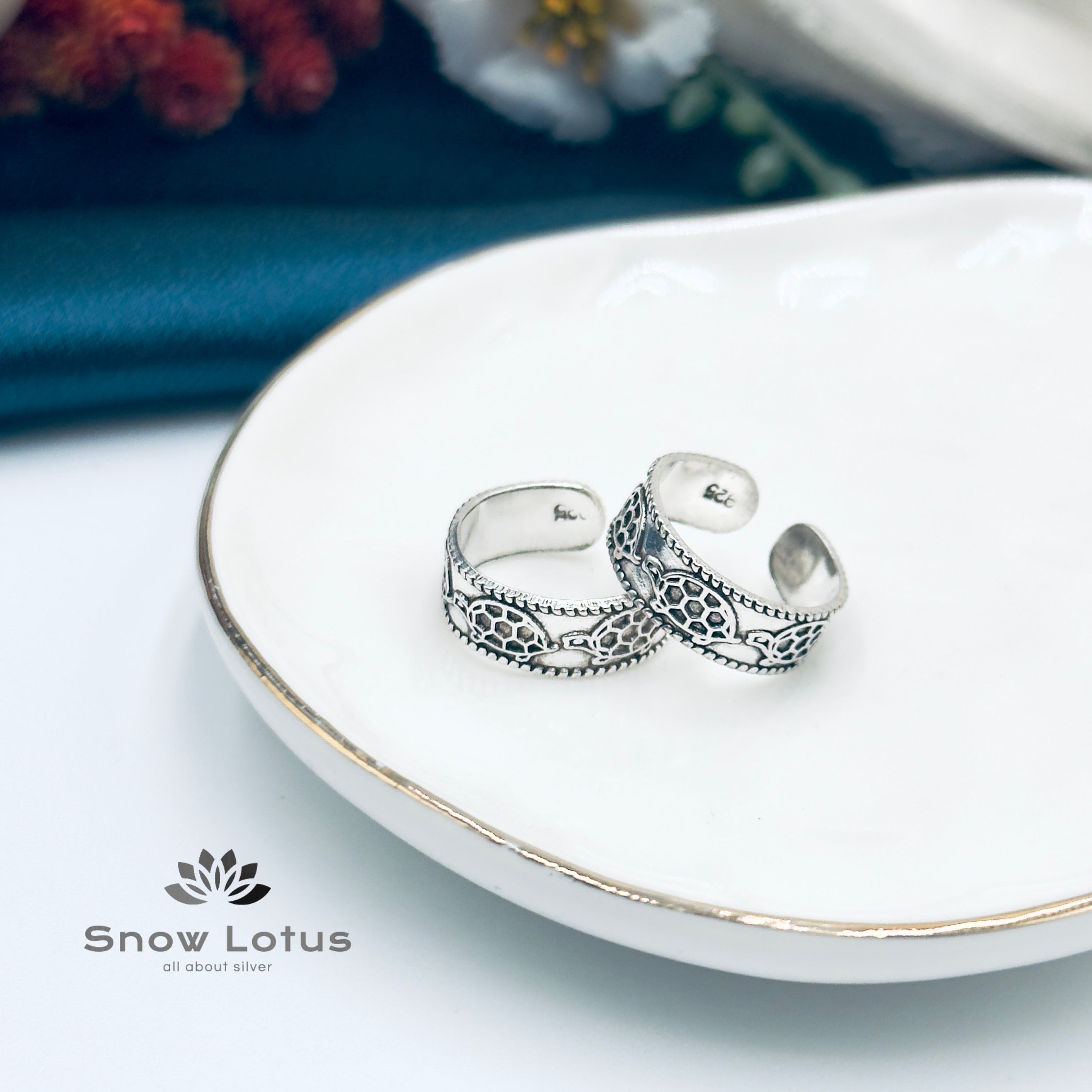 Toe Rings Antique Plain M15