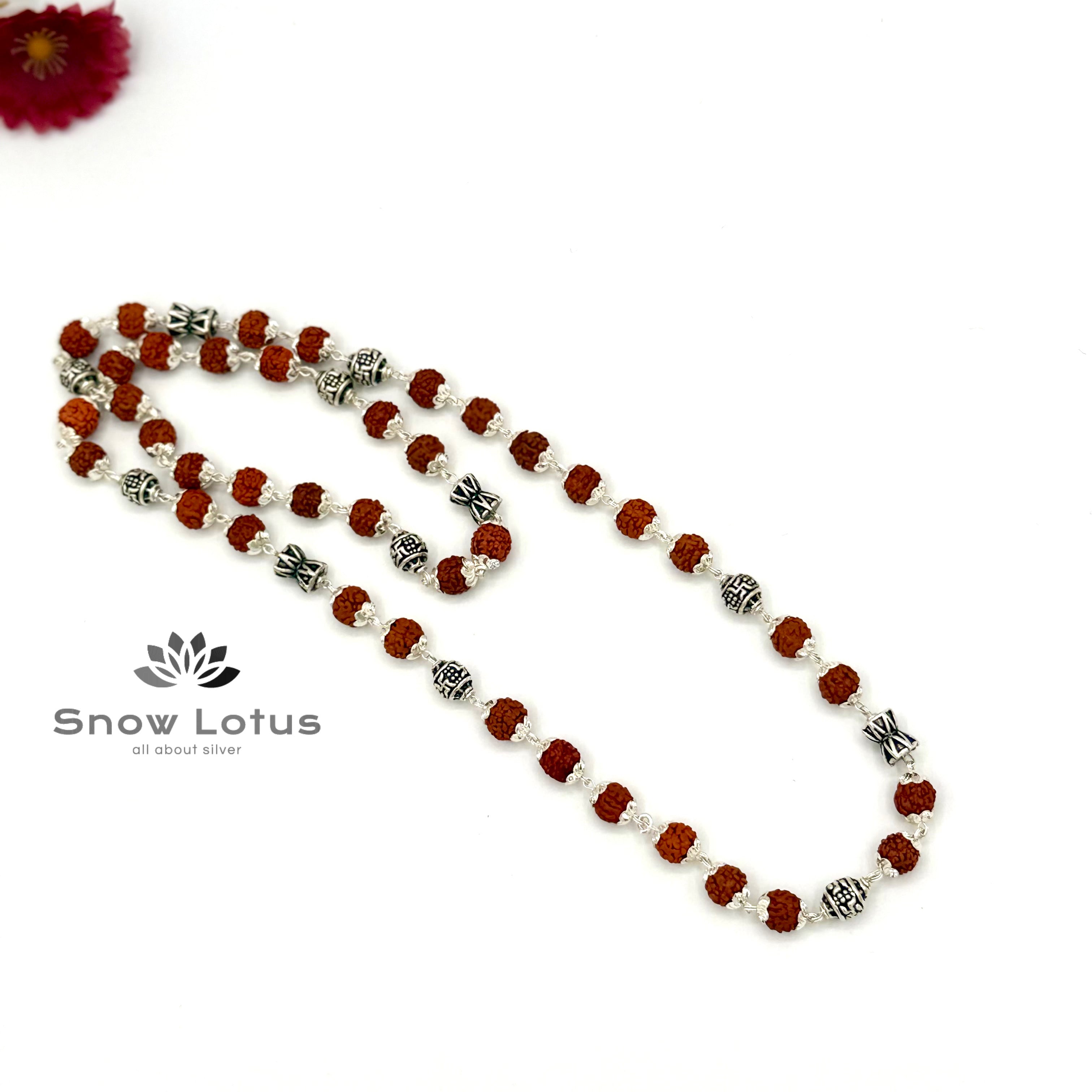 Damarukam Balls Rudraksha Mala