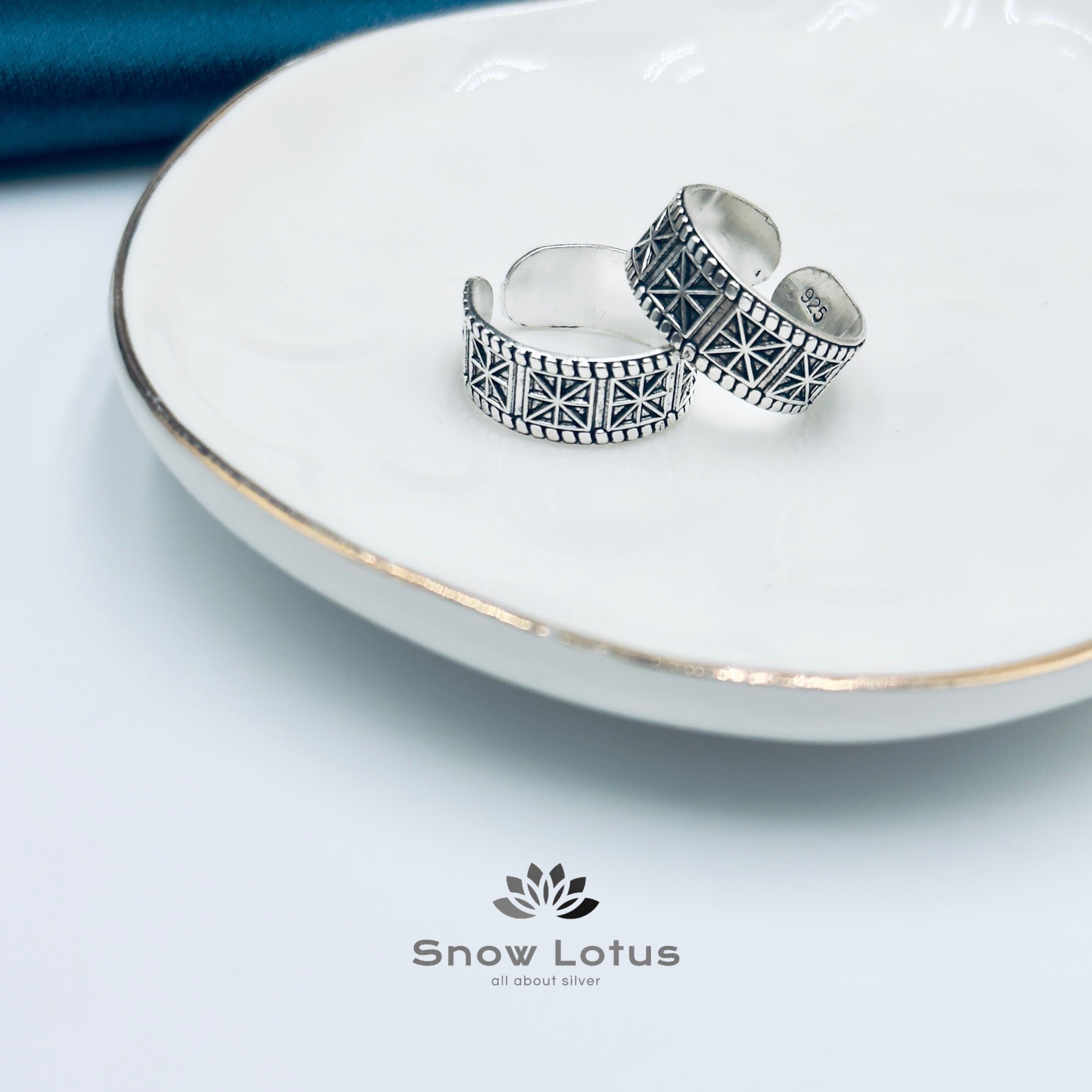 Toe Rings Antique Plain M14