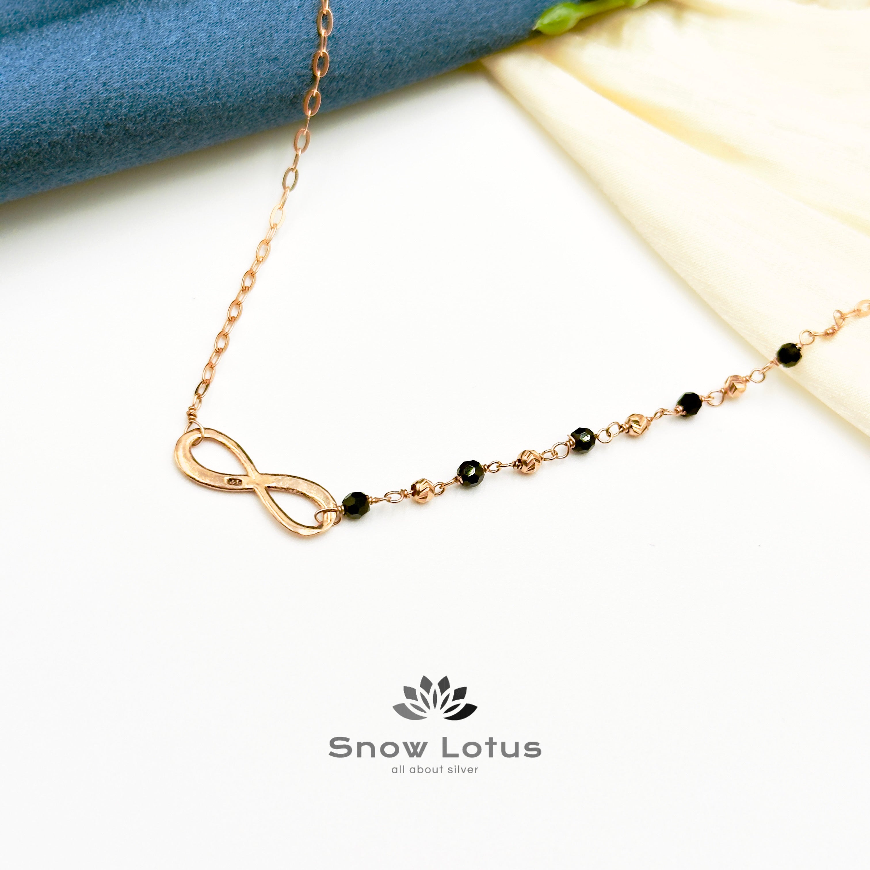 Stylish Infinity Rose Gold Mangalsutra