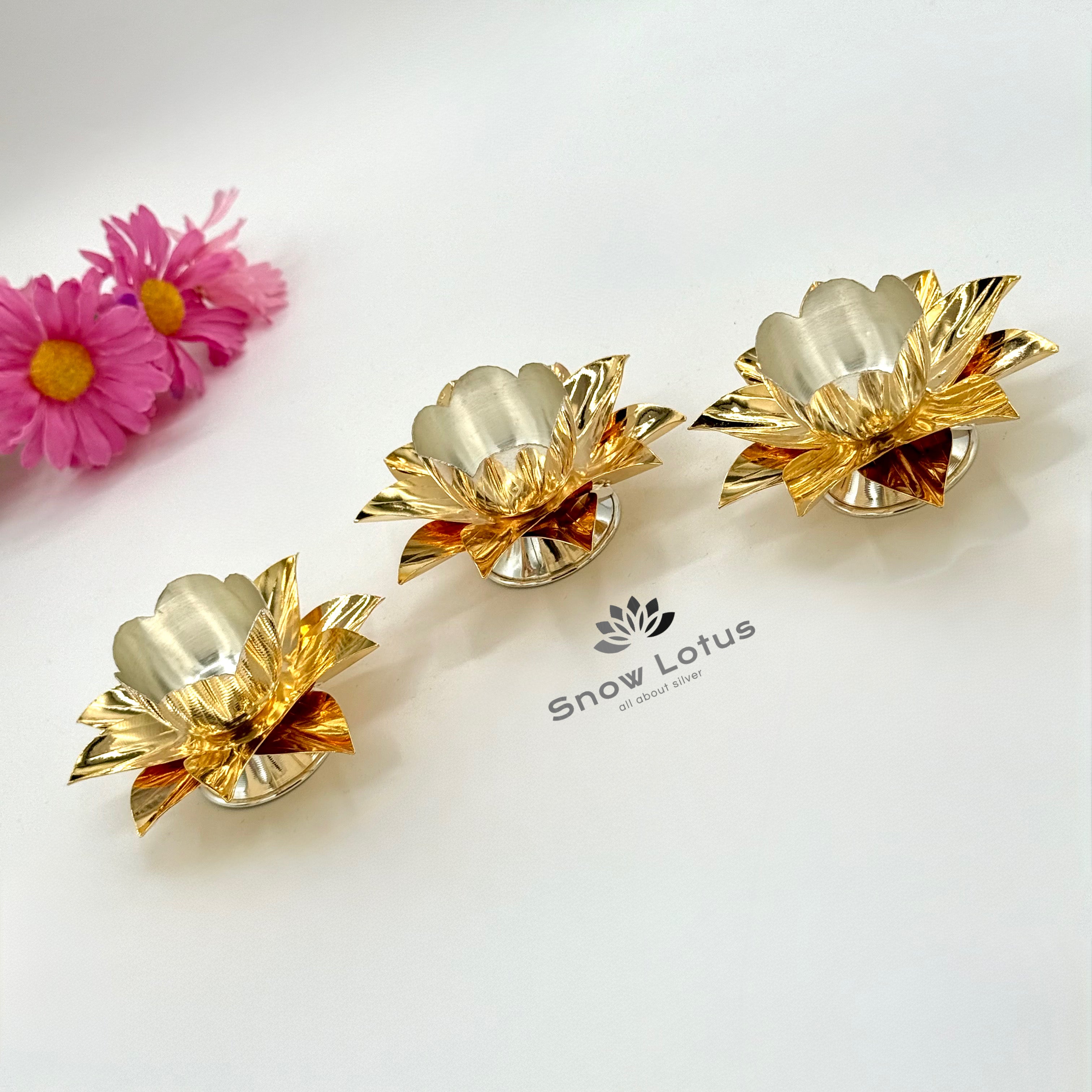 Gold Polish Lotus Flower Bowl