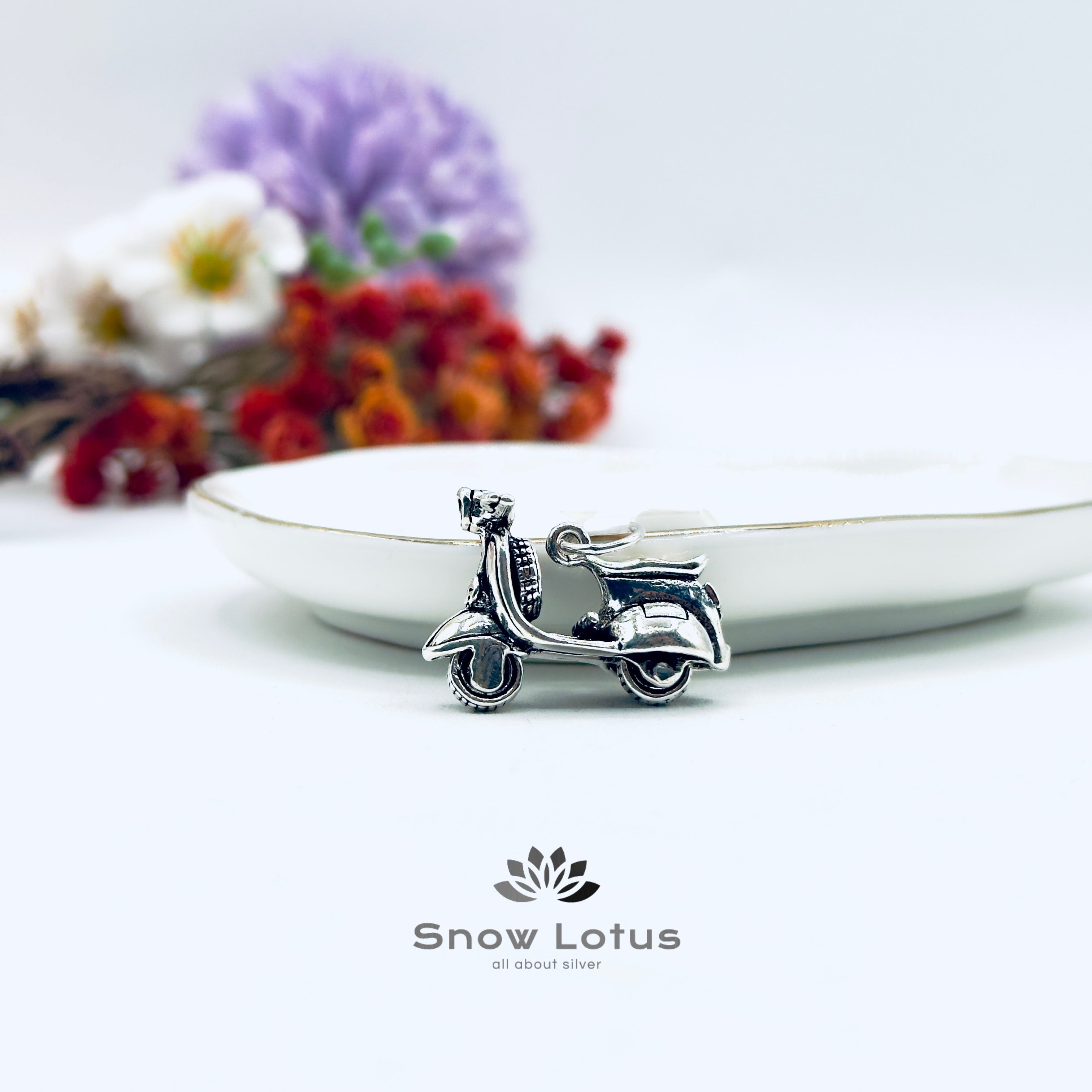 Retro Scooter Pendant