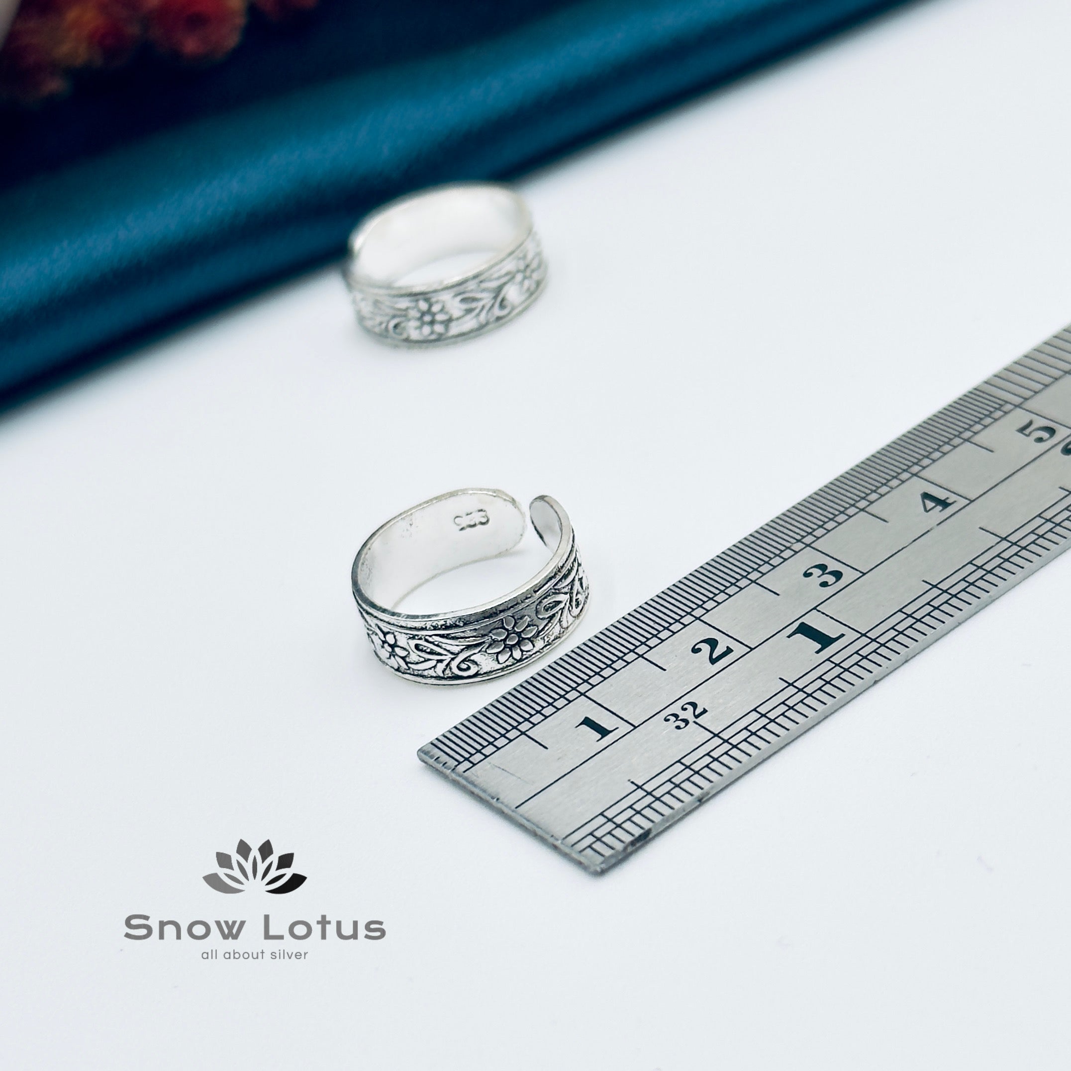 Toe Rings Antique Plain M8