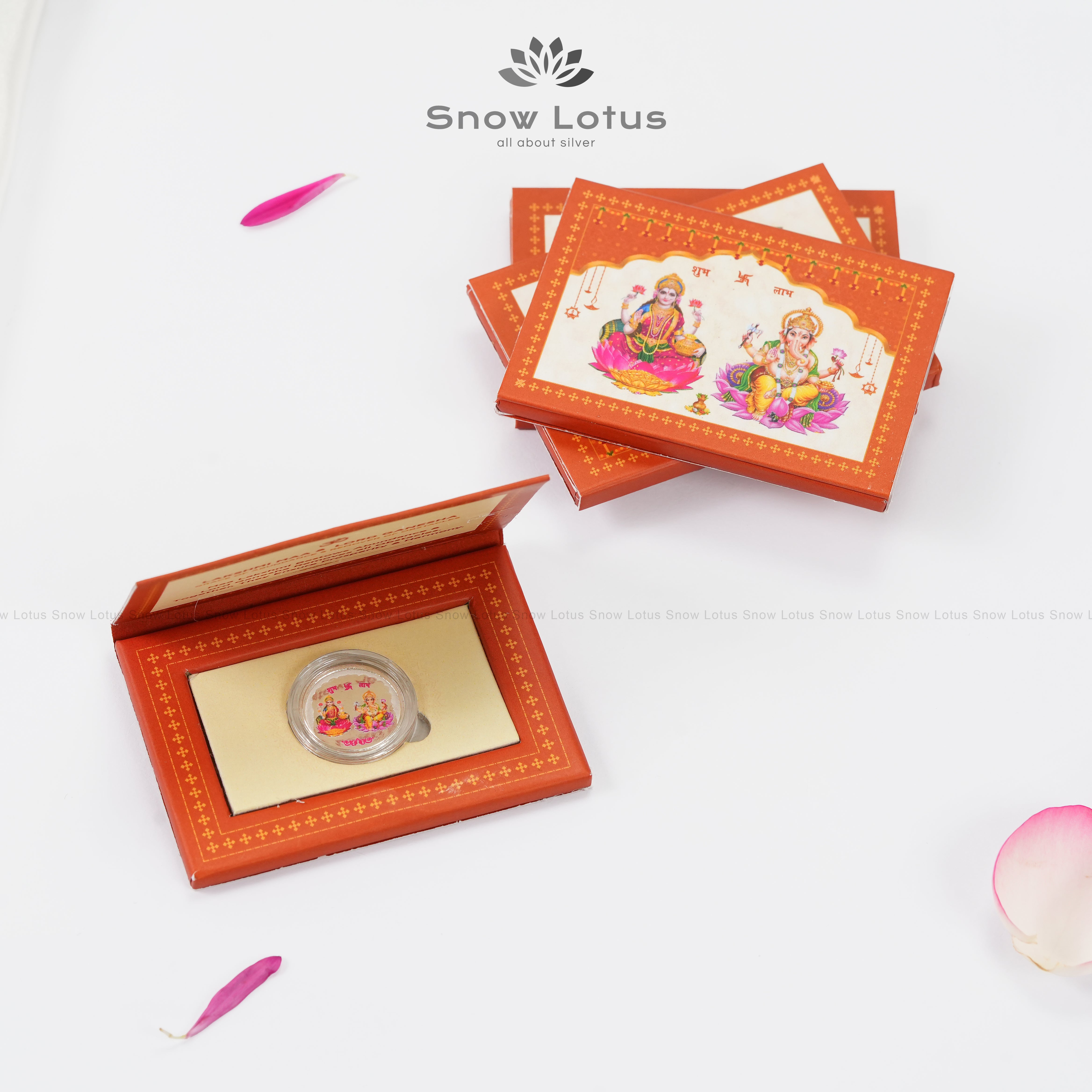 1 gm Mantra Coin Lakshmi Ganesh