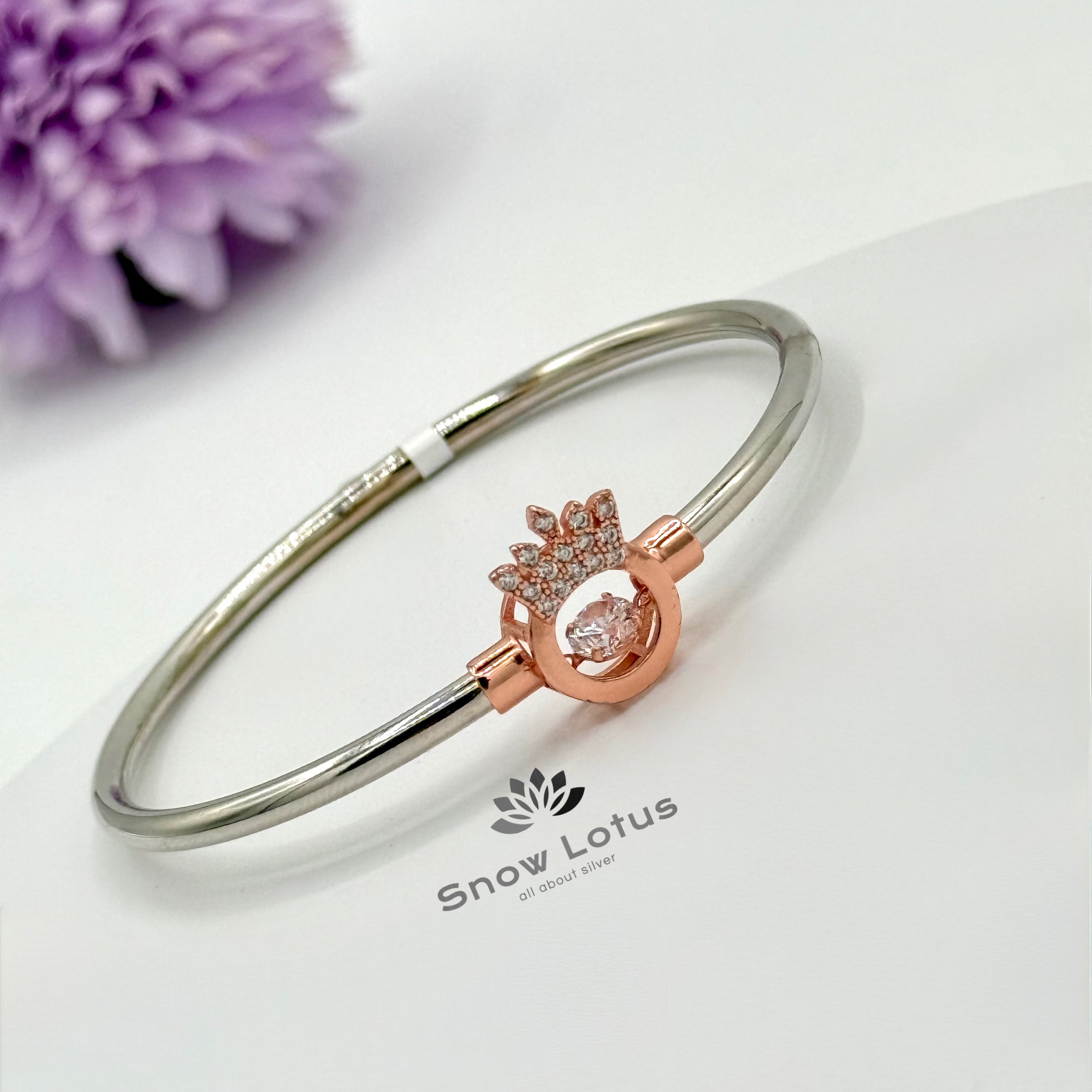 Floating Stone Crown Kada