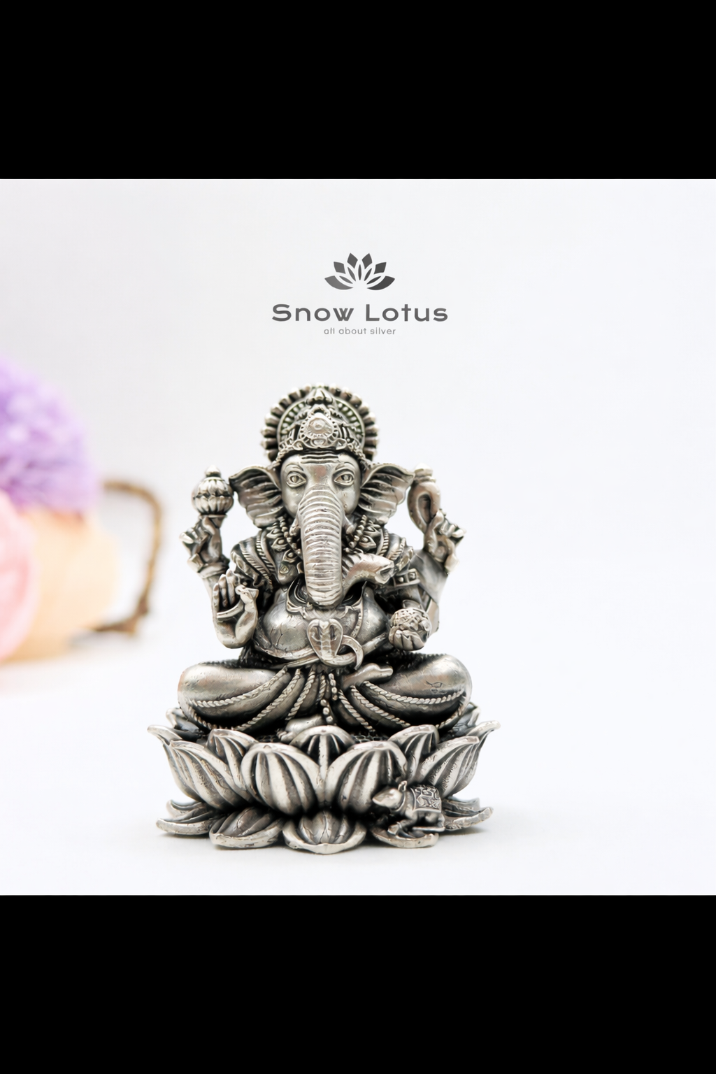 Ganesh Lotus Antique 3D M2