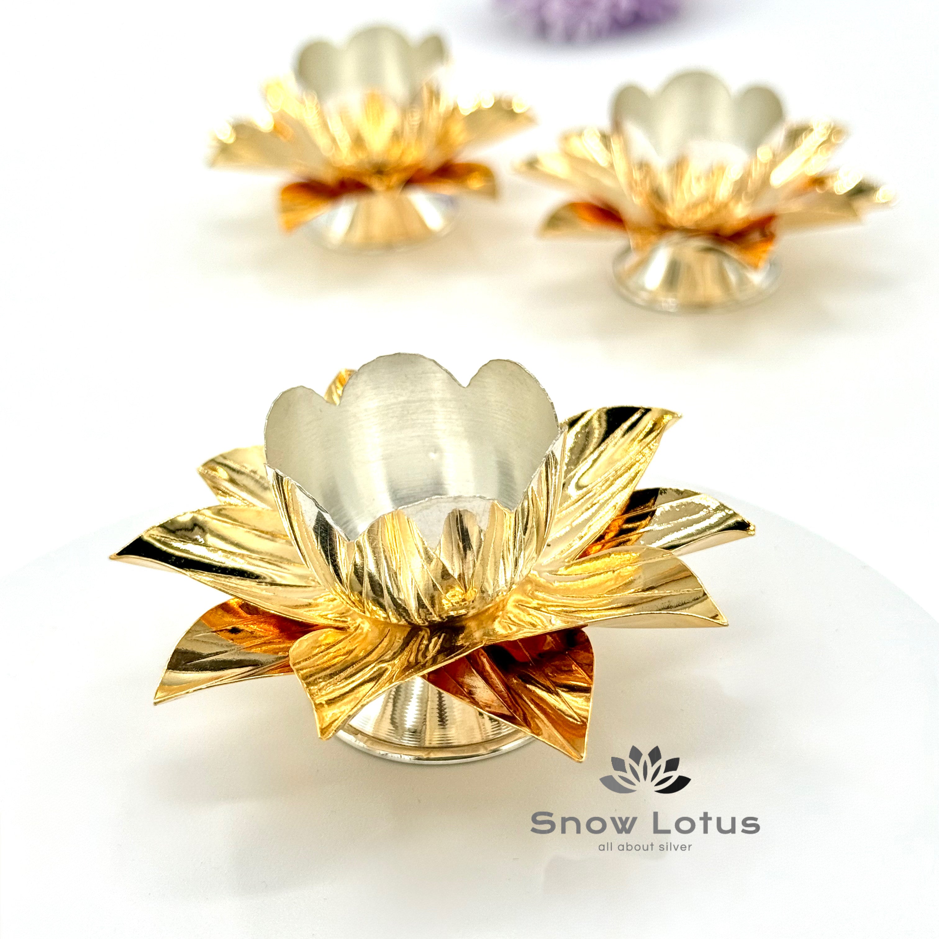 Gold Polish Lotus Flower Bowl