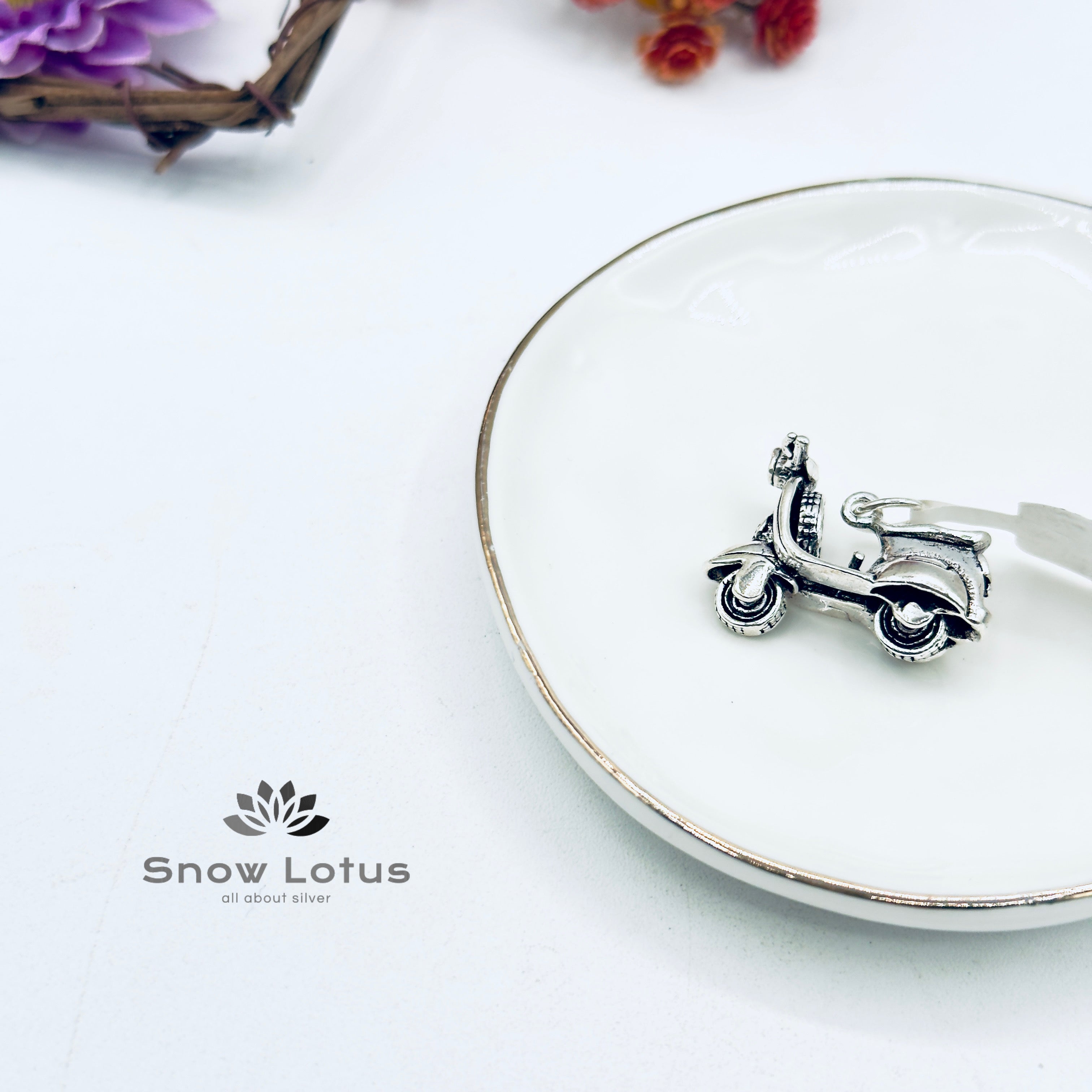 Retro Scooter Pendant