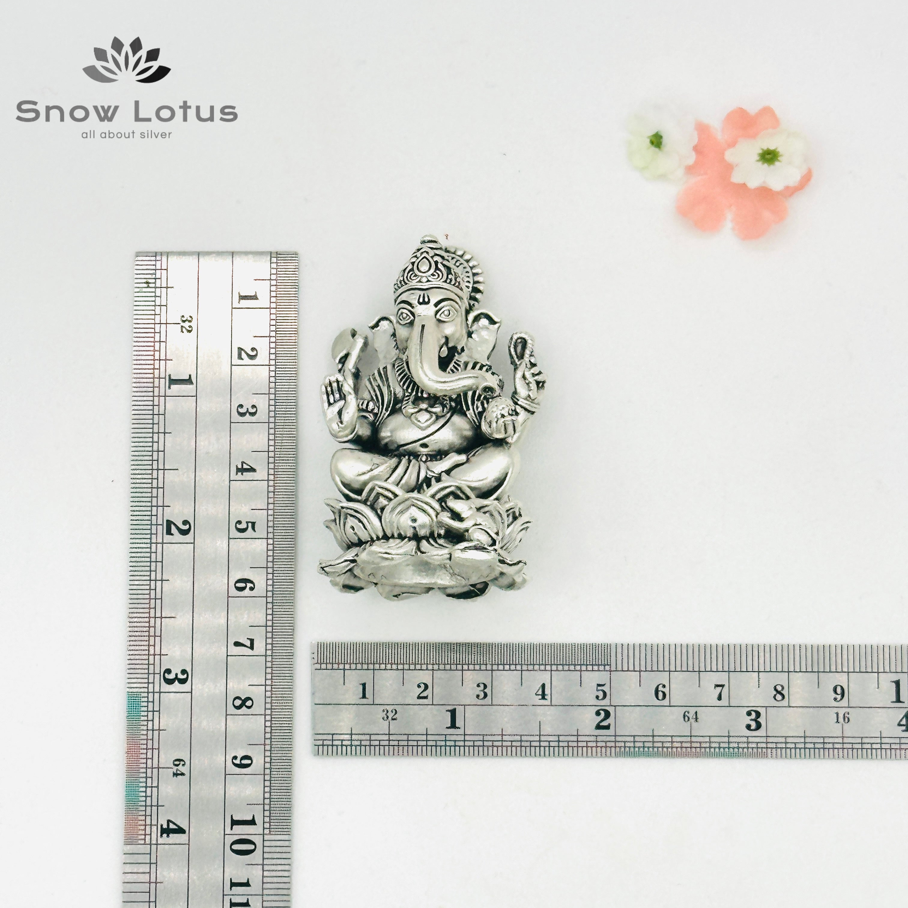 Ganesh Lotus Antique 3D M3