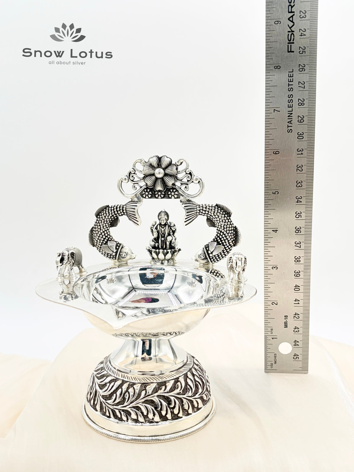 Antique Fish Lakshmi Diyas