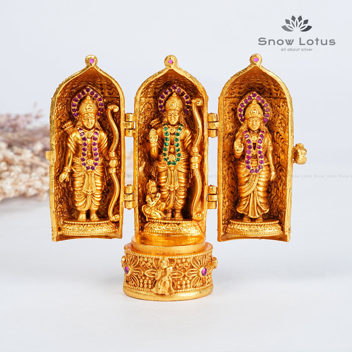 Pocket Folding Gold AD Stone RamParivar