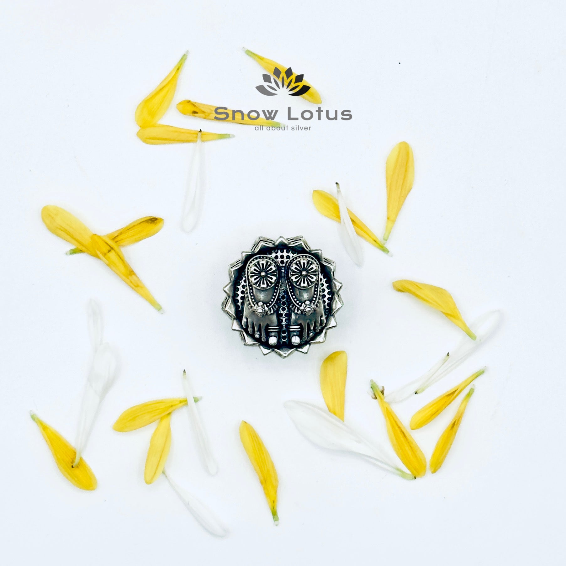 Antique Sreevari Padhalu with lotus 3D