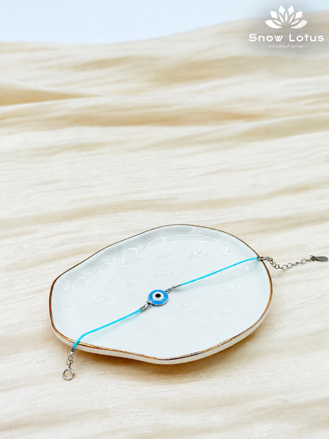 Evil Eye Silver Adjustable Kids Bracelet