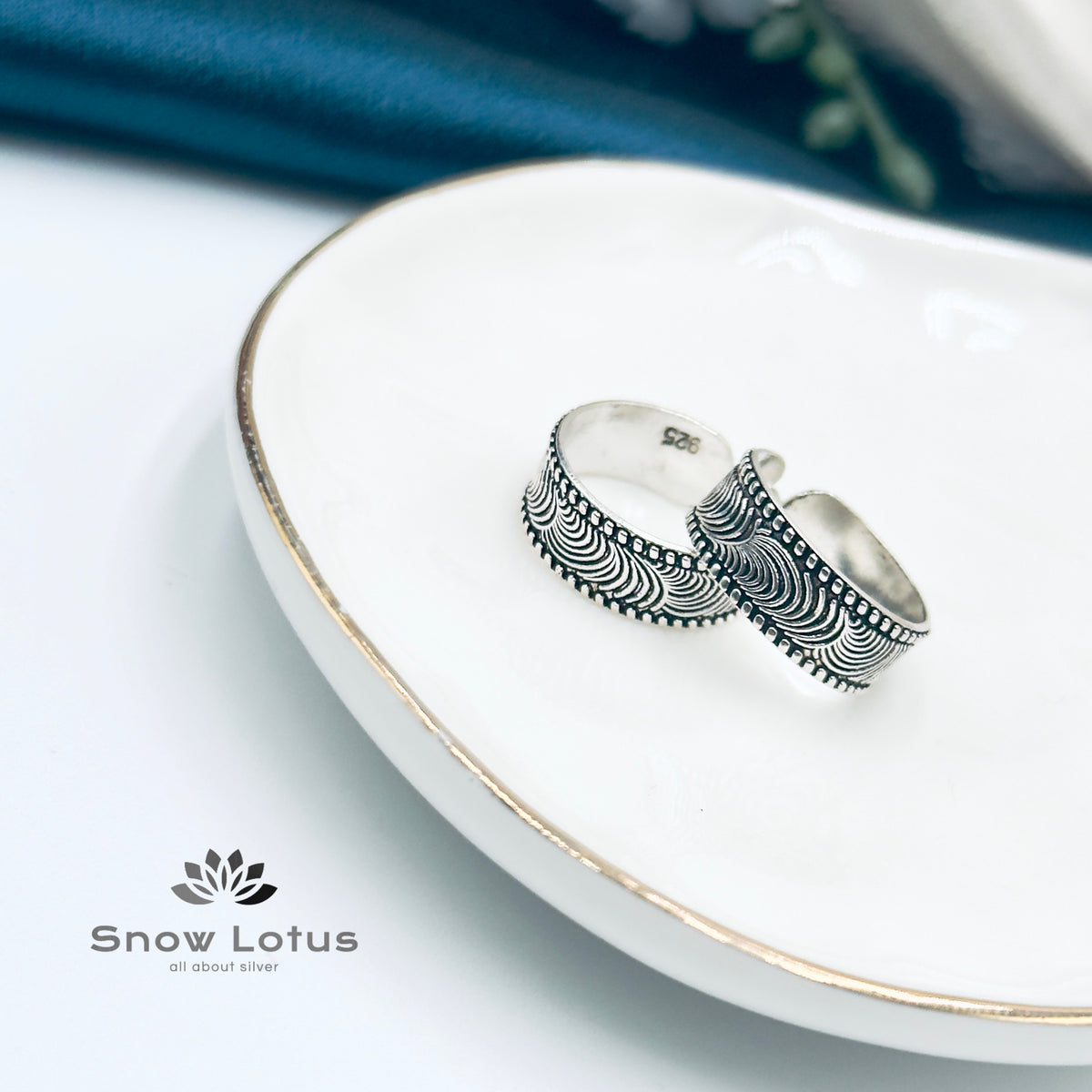 Toe Rings Antique Plain M20