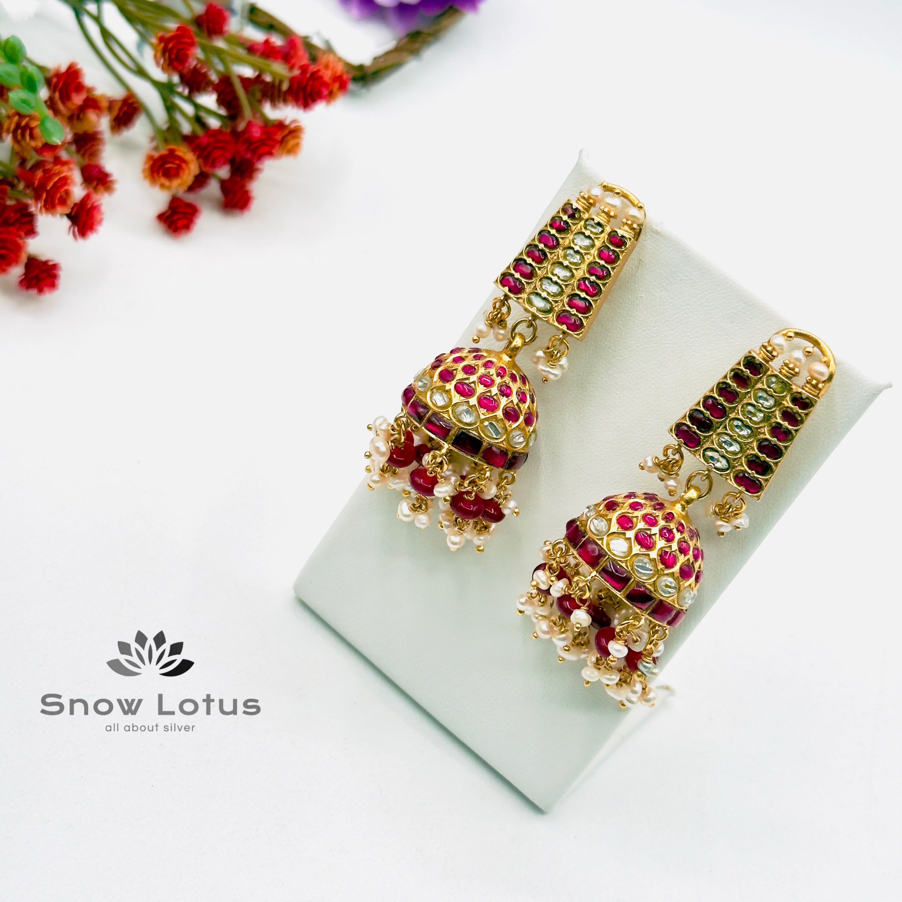 Marvelous Kundan Jhumka