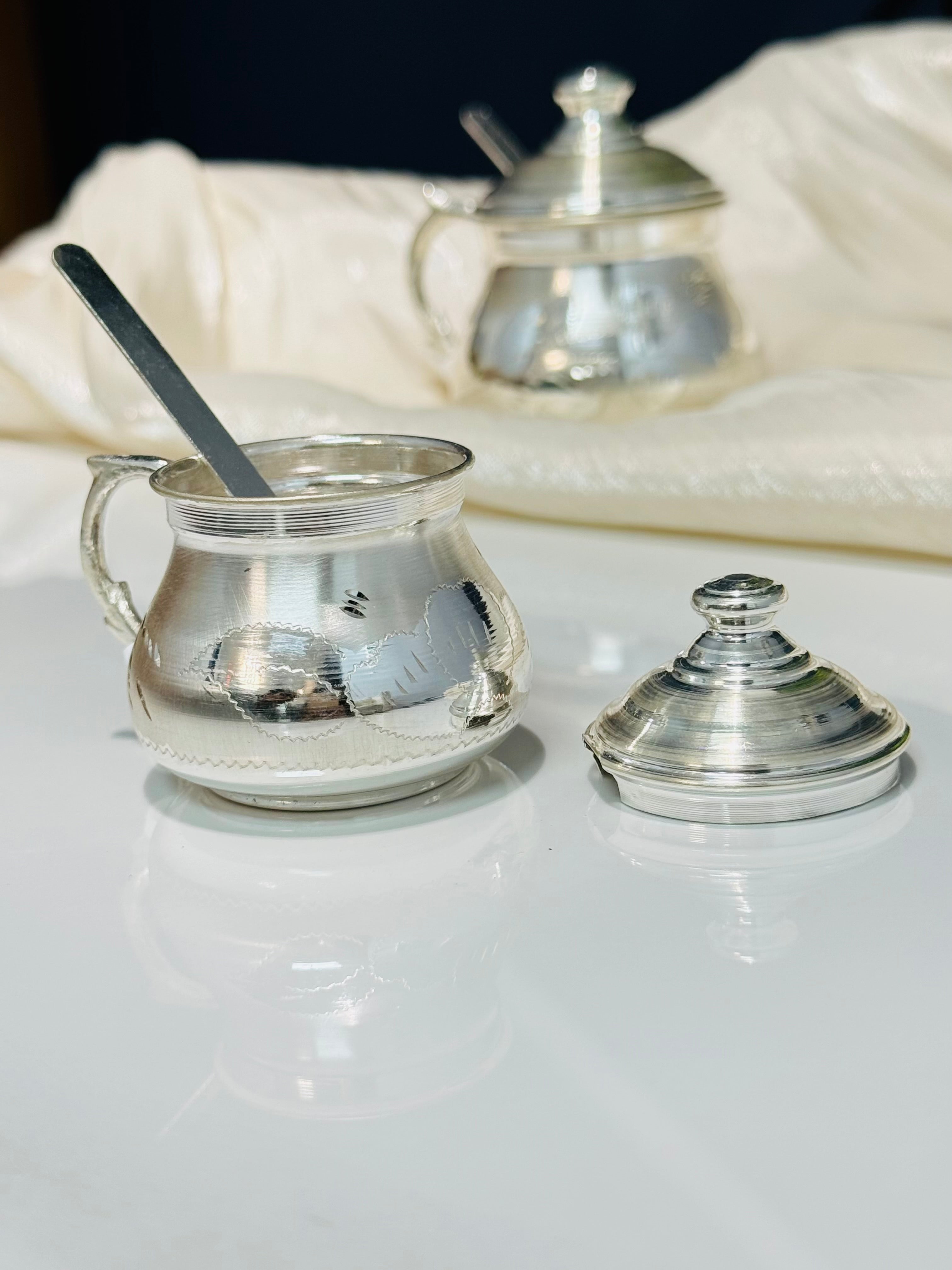 Ghee pot with spooon