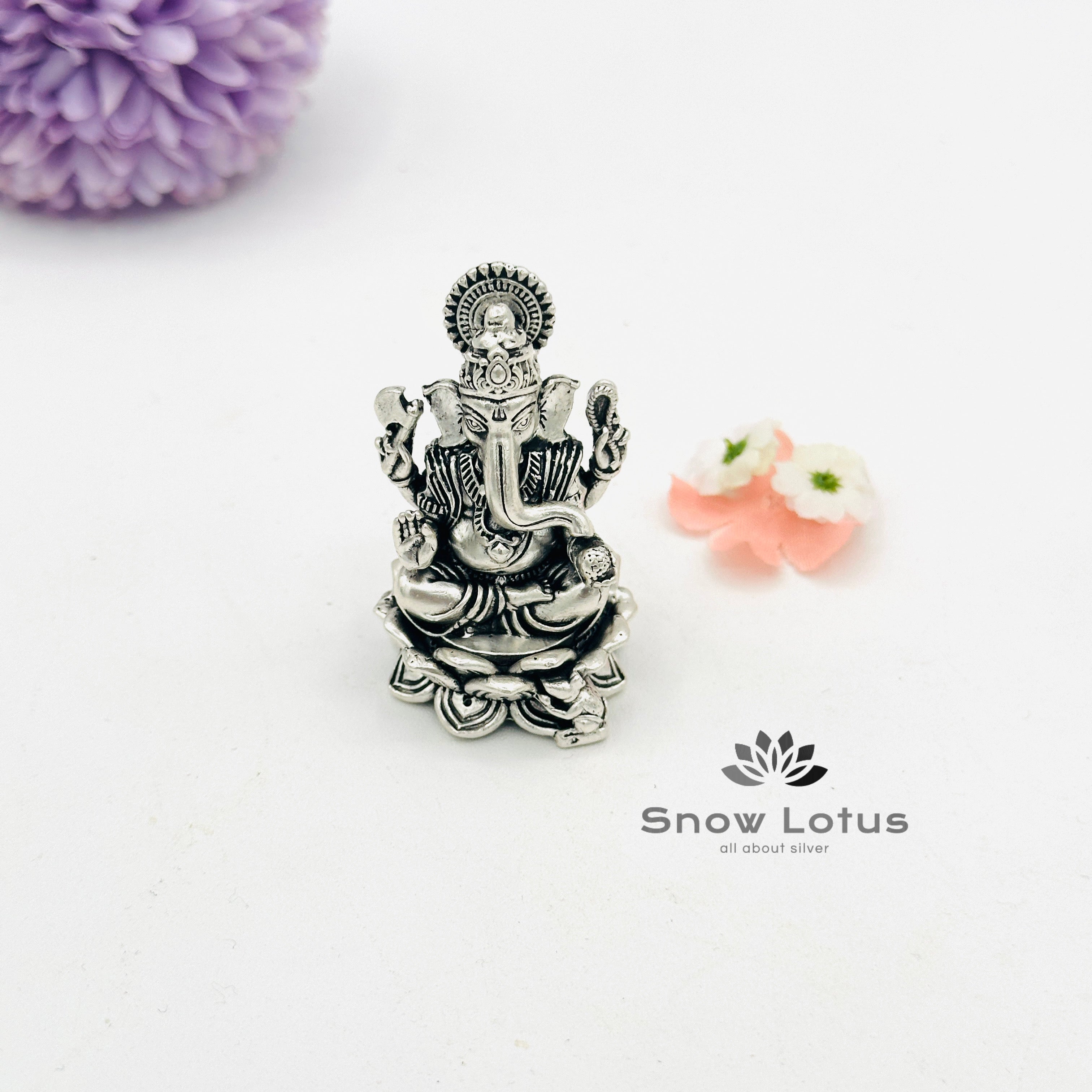 Ganesh Lotus Antique 3D M3