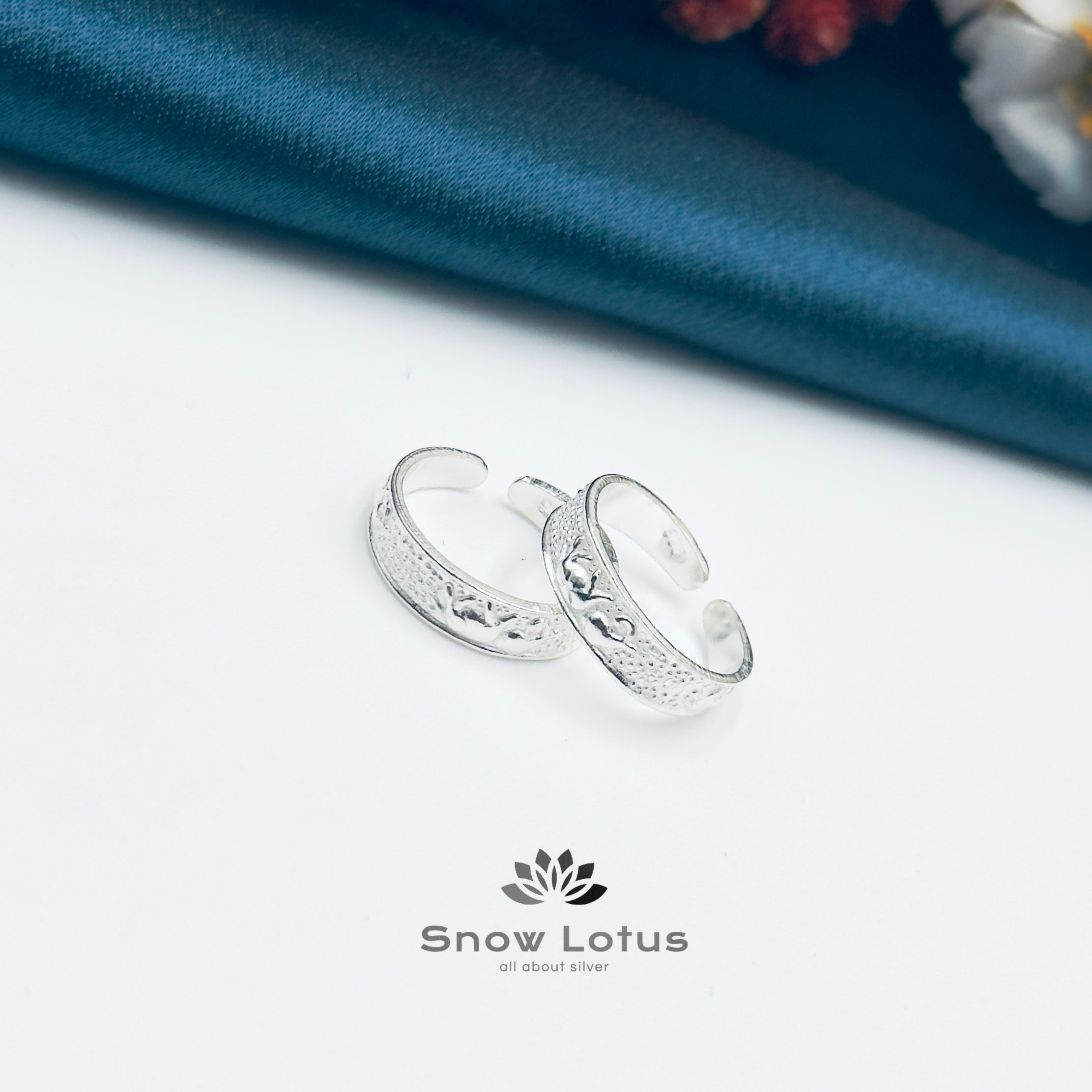 Toe Rings Silver Plain M2