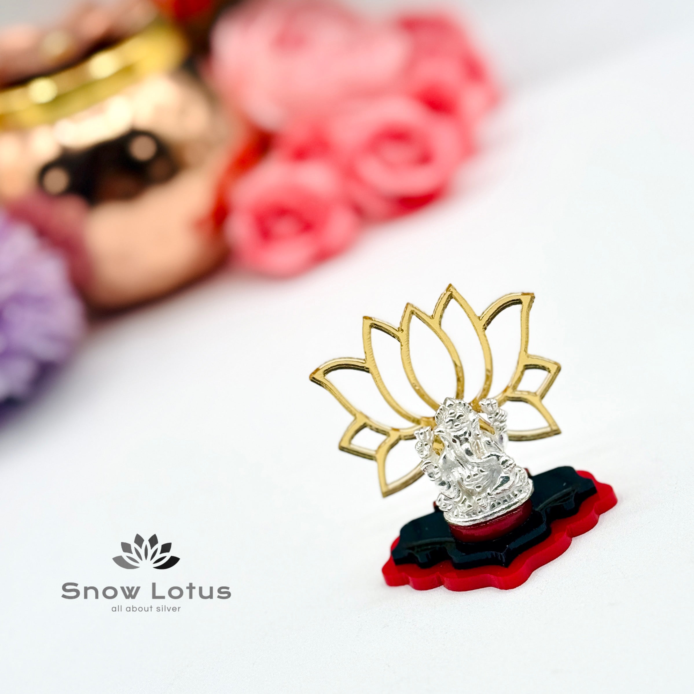 2 gms Acrylic Lotus Ganesh