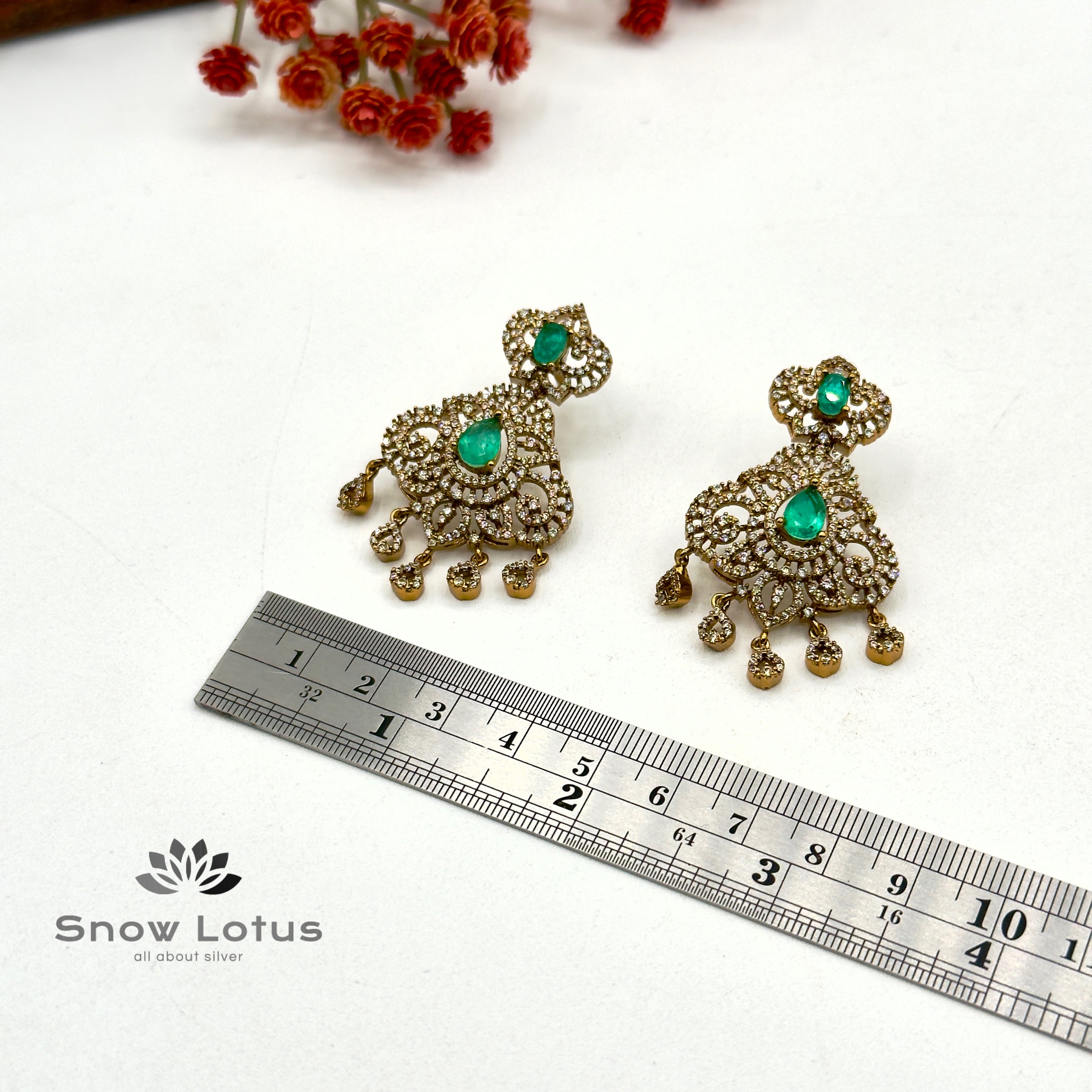 Tiny Drops CZ Chandbali