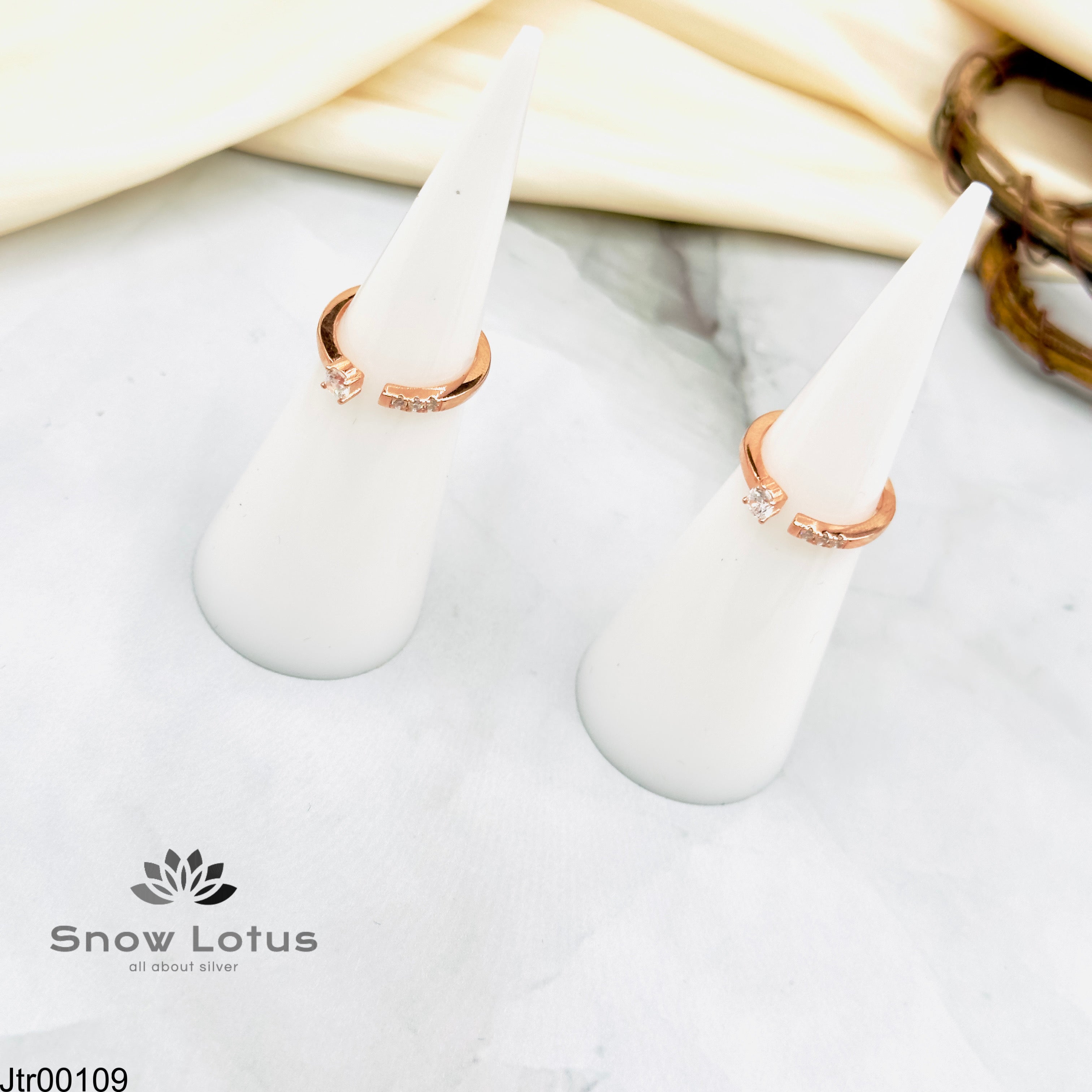 Rosegold Toerings Pair