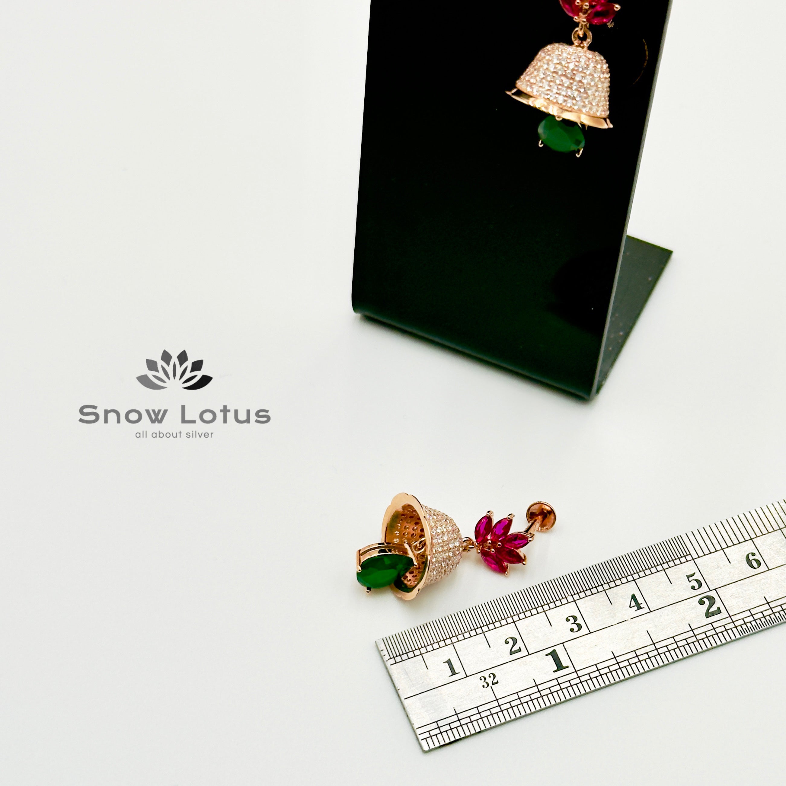 Festive Floral Drop Jhumka