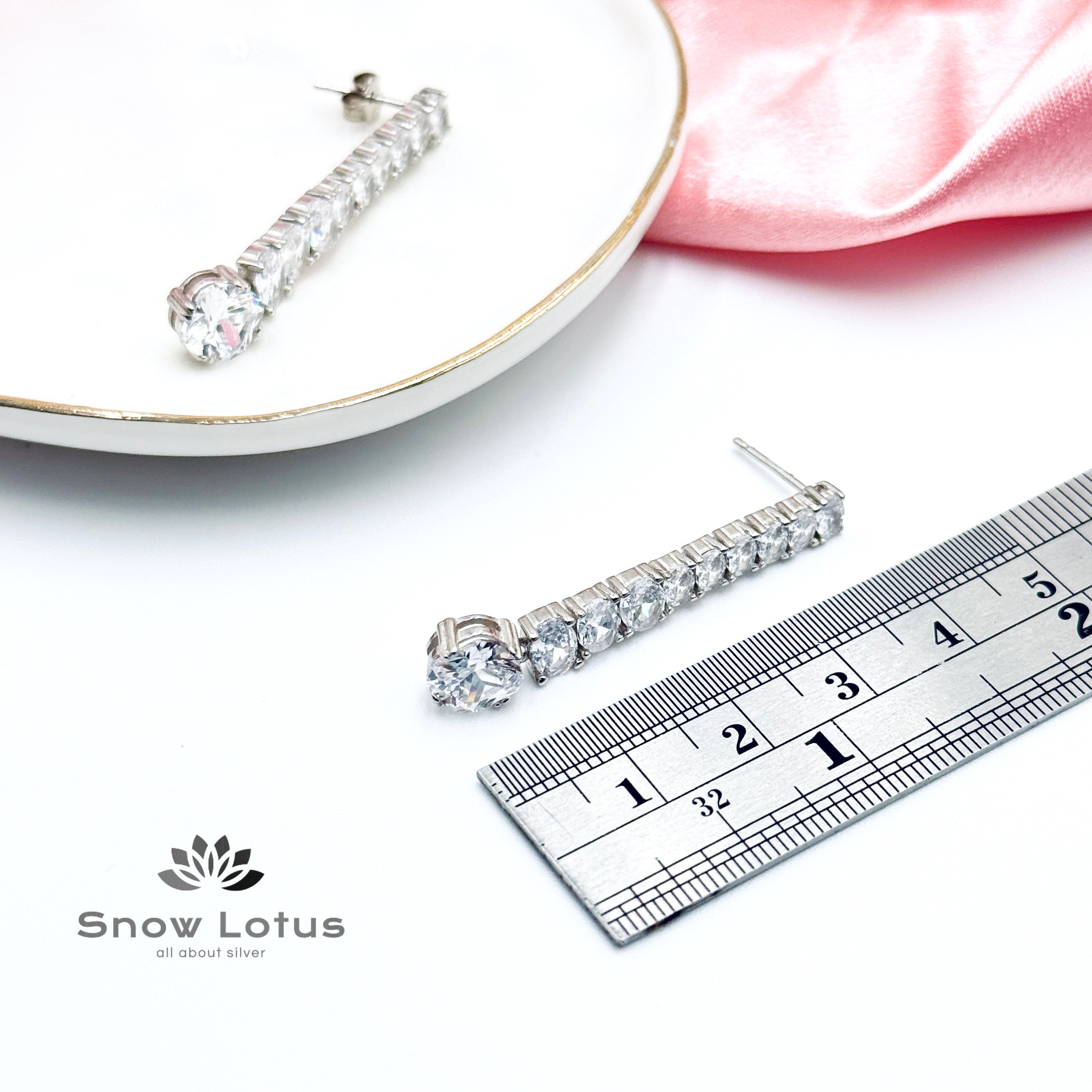 CZ Floral Earrings