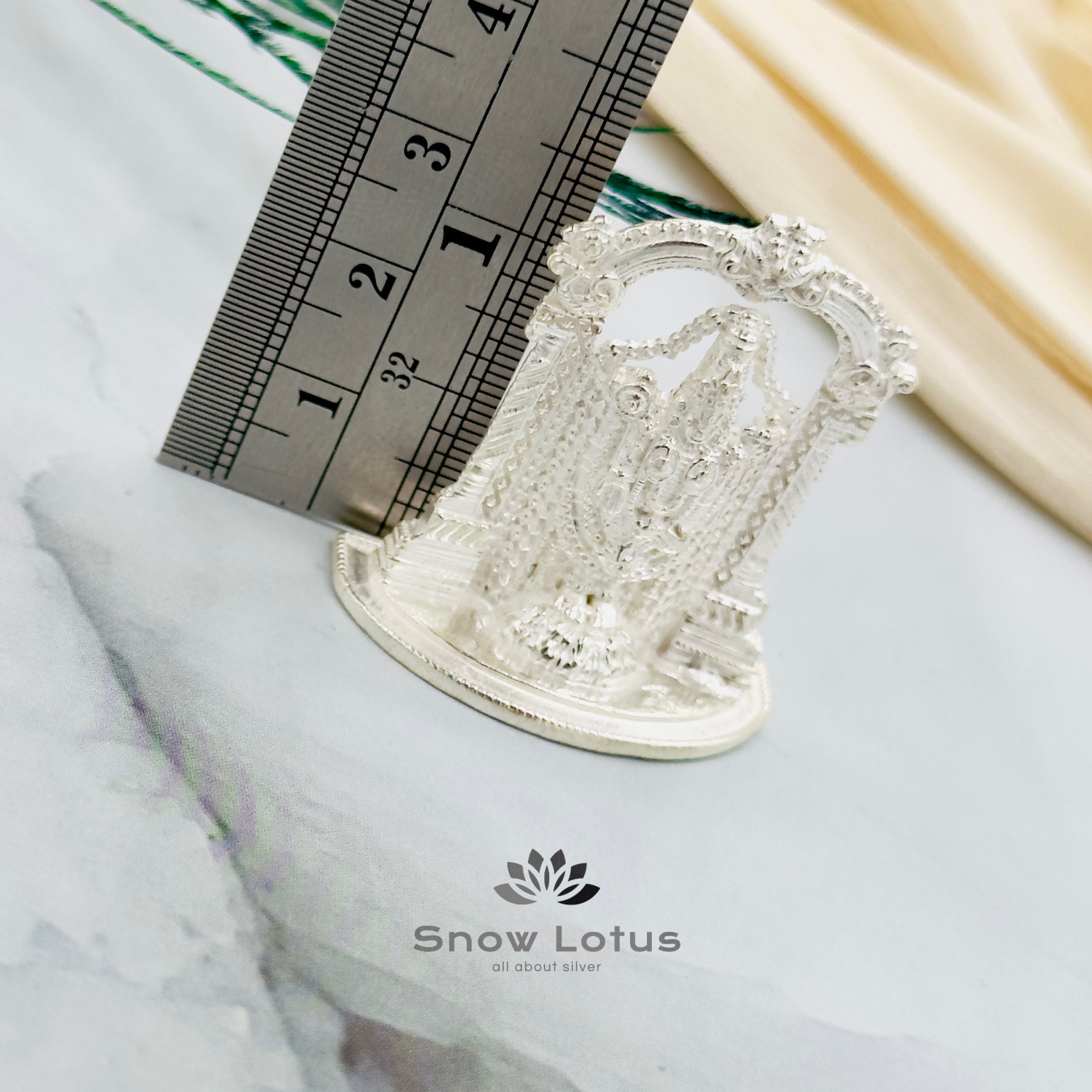 Venkateswara Swamy silver solid 3D