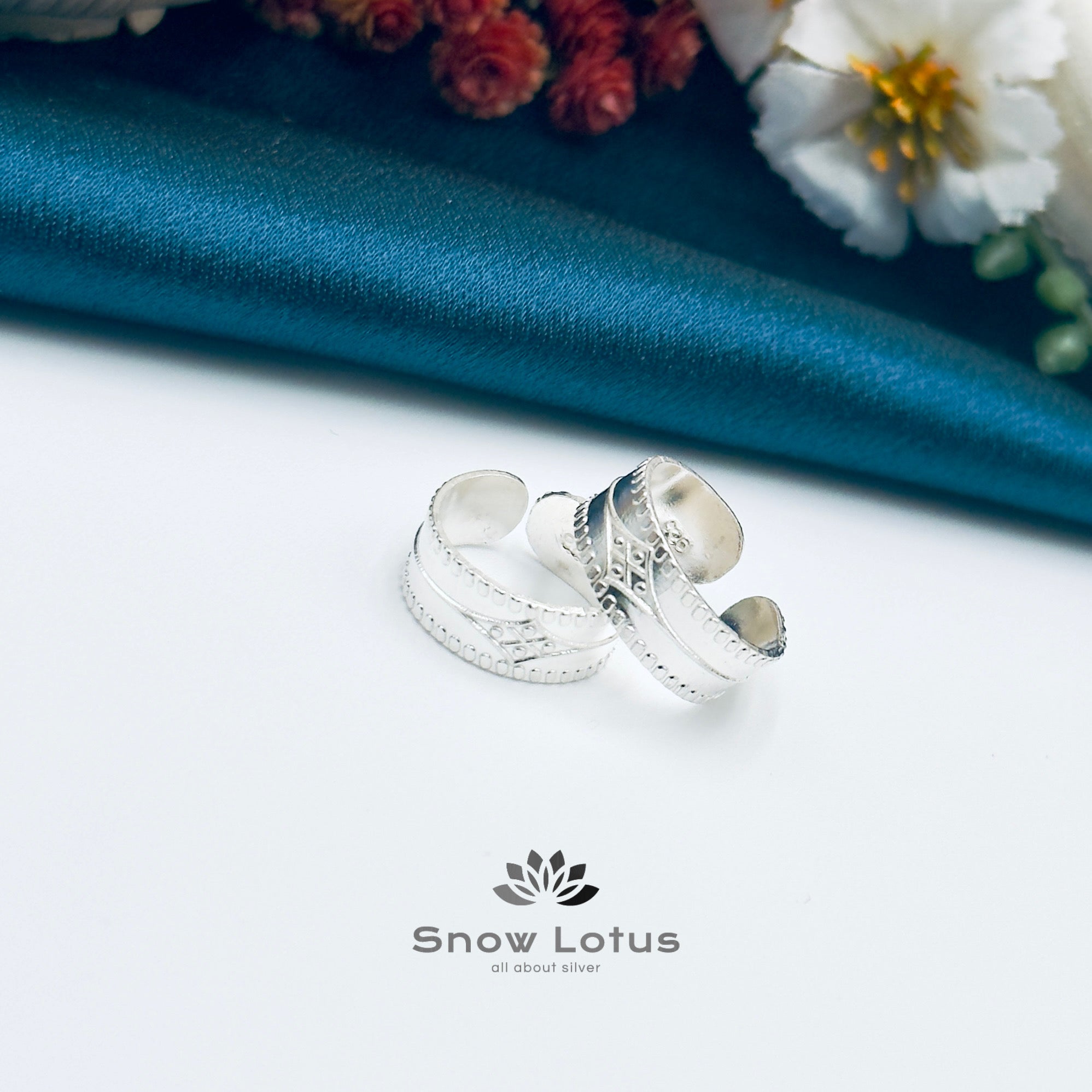 Toe Rings Silver Plain M9