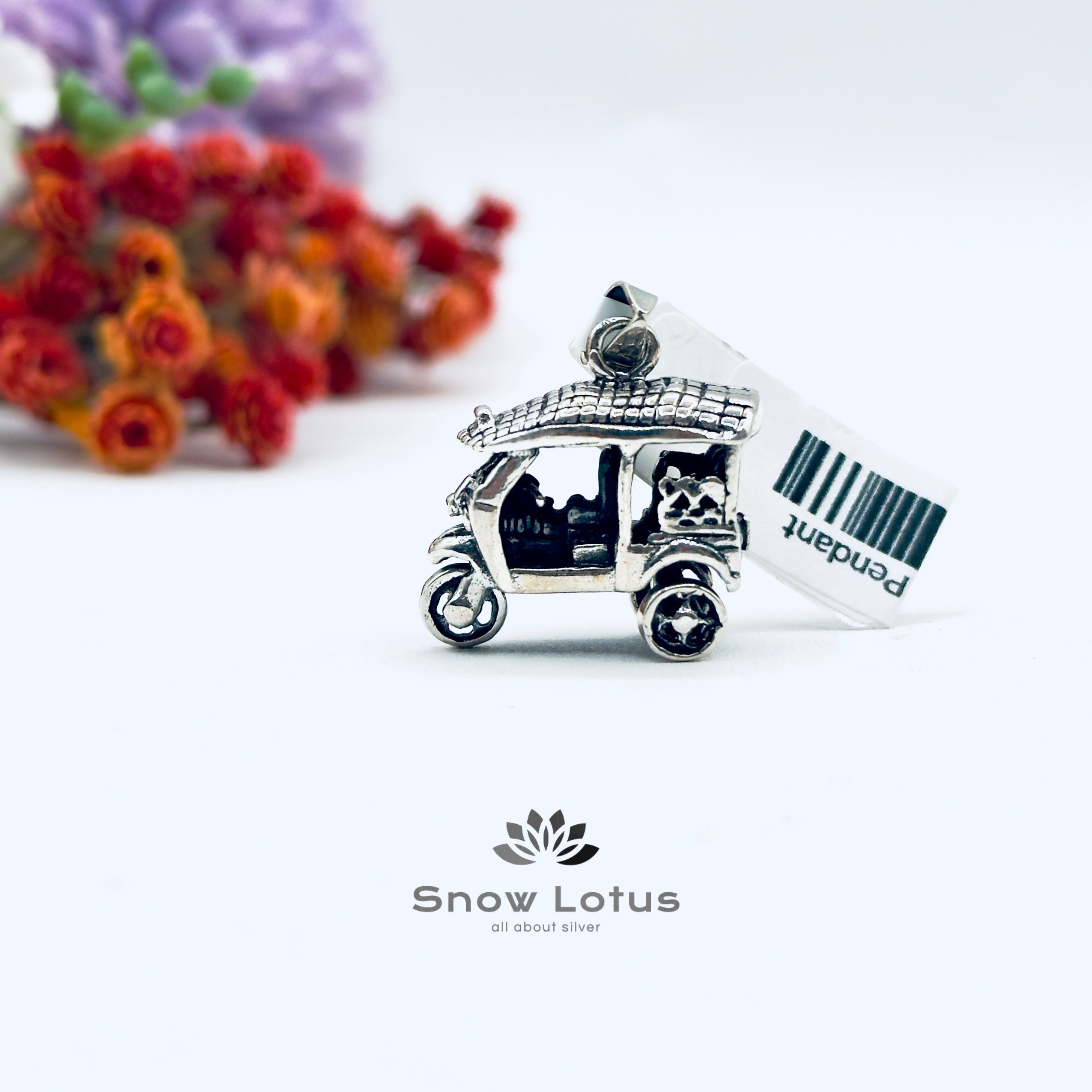 Sterling Auto Rickshaw Pendant